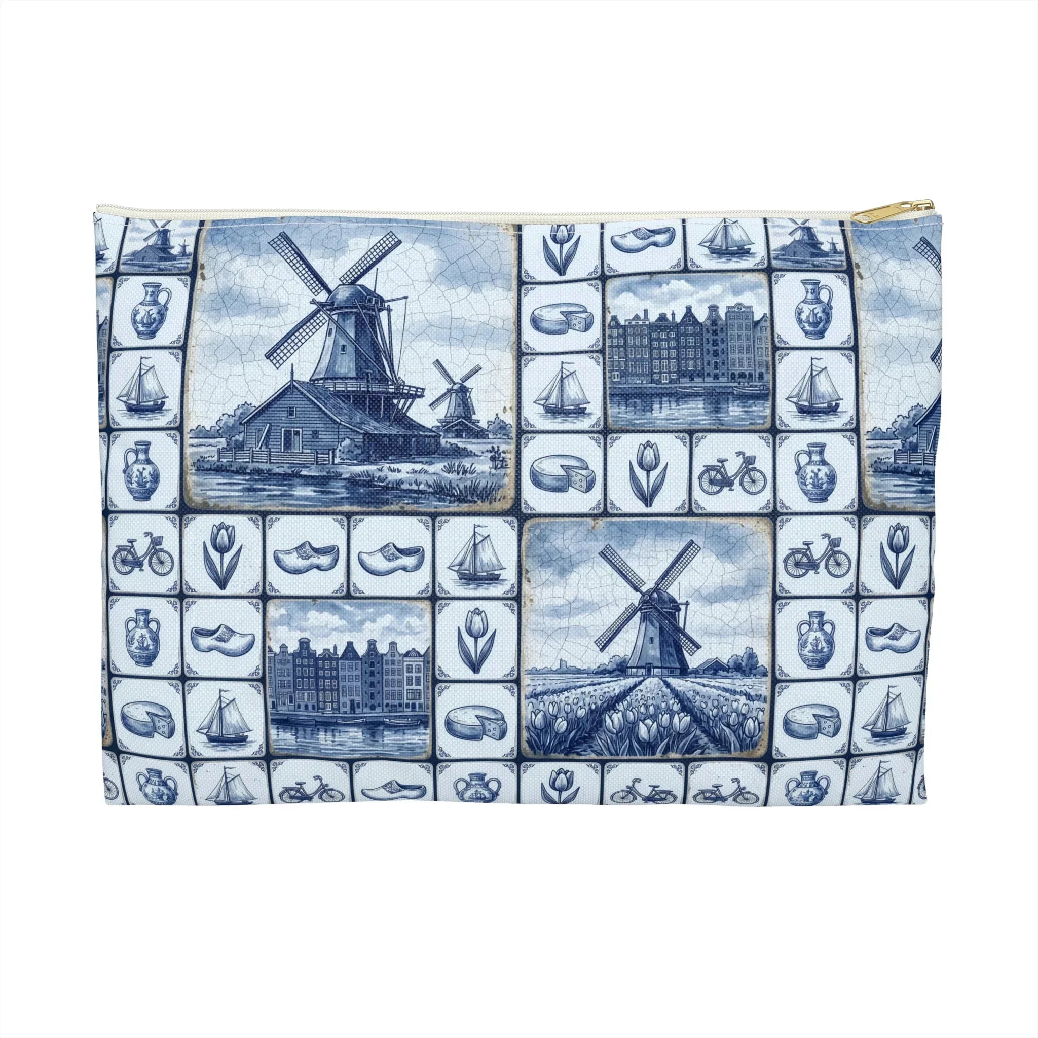 Kinderdijk Sky Flat Pouch - The Global Wanderer