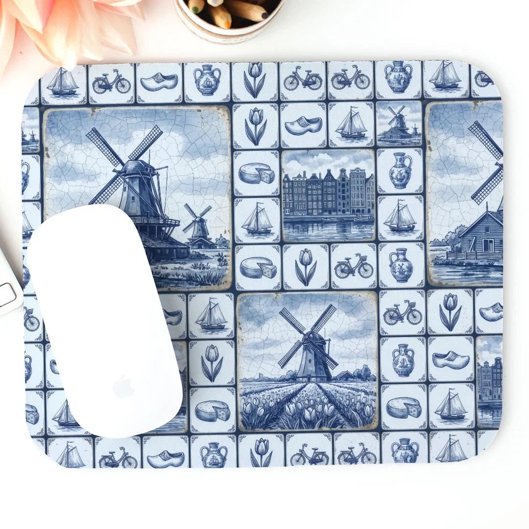 Kinderdijk Sky Mouse Pad - The Global Wanderer