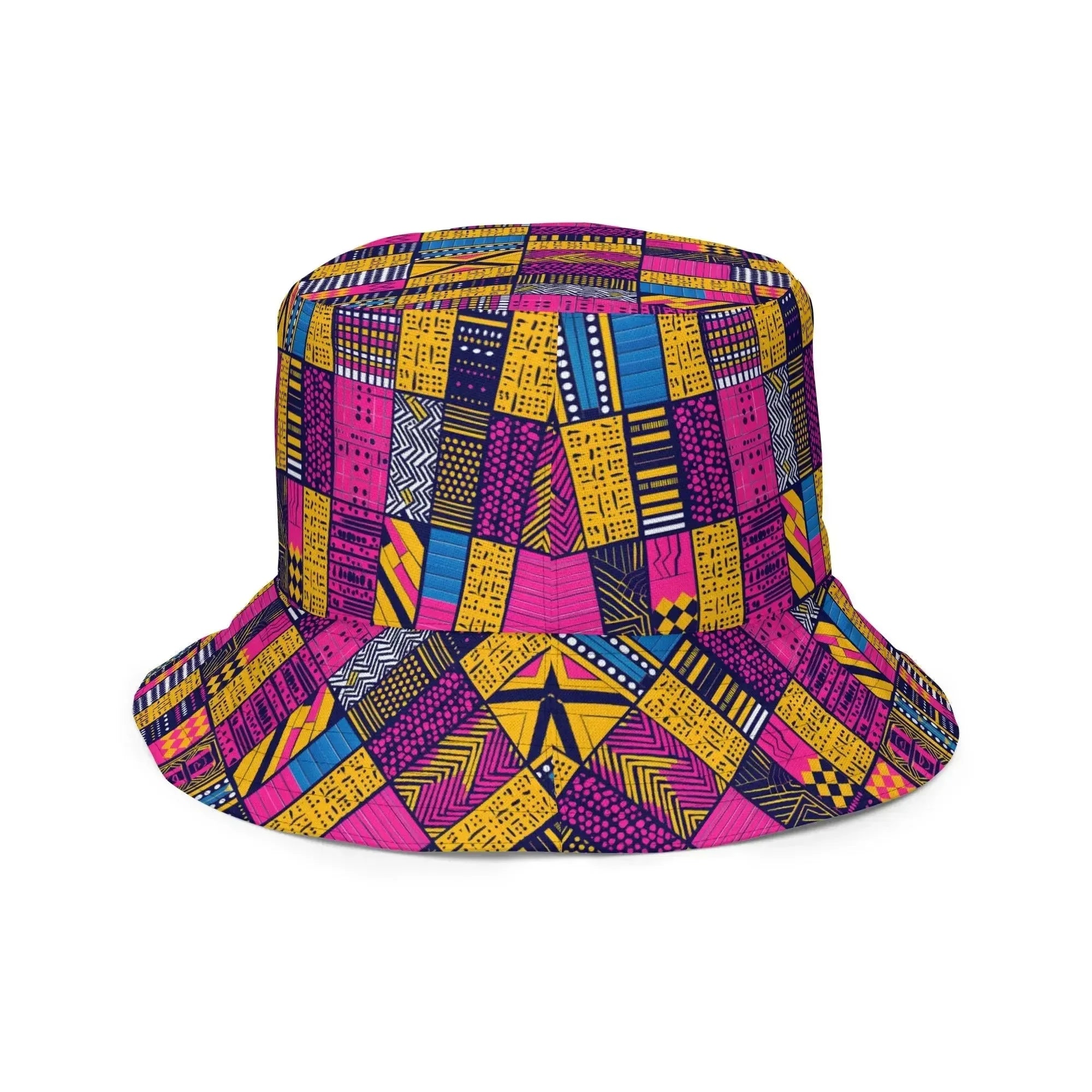 Ghanaian Kente Cloth Reversible Bucket Hat - The Global Wanderer