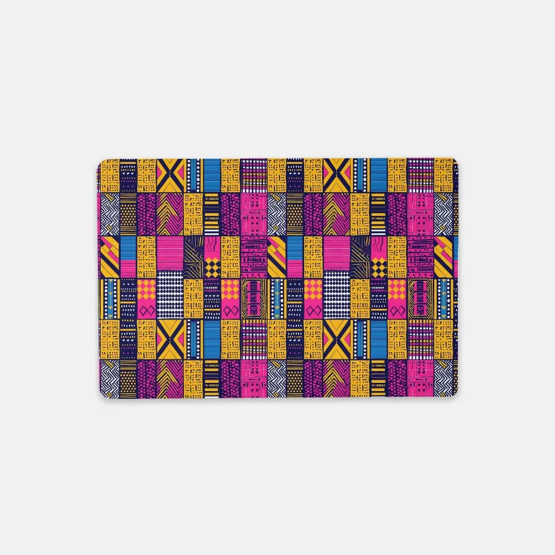 Ghanaian Kente Cloth Print Desk Mat - The Global Wanderer