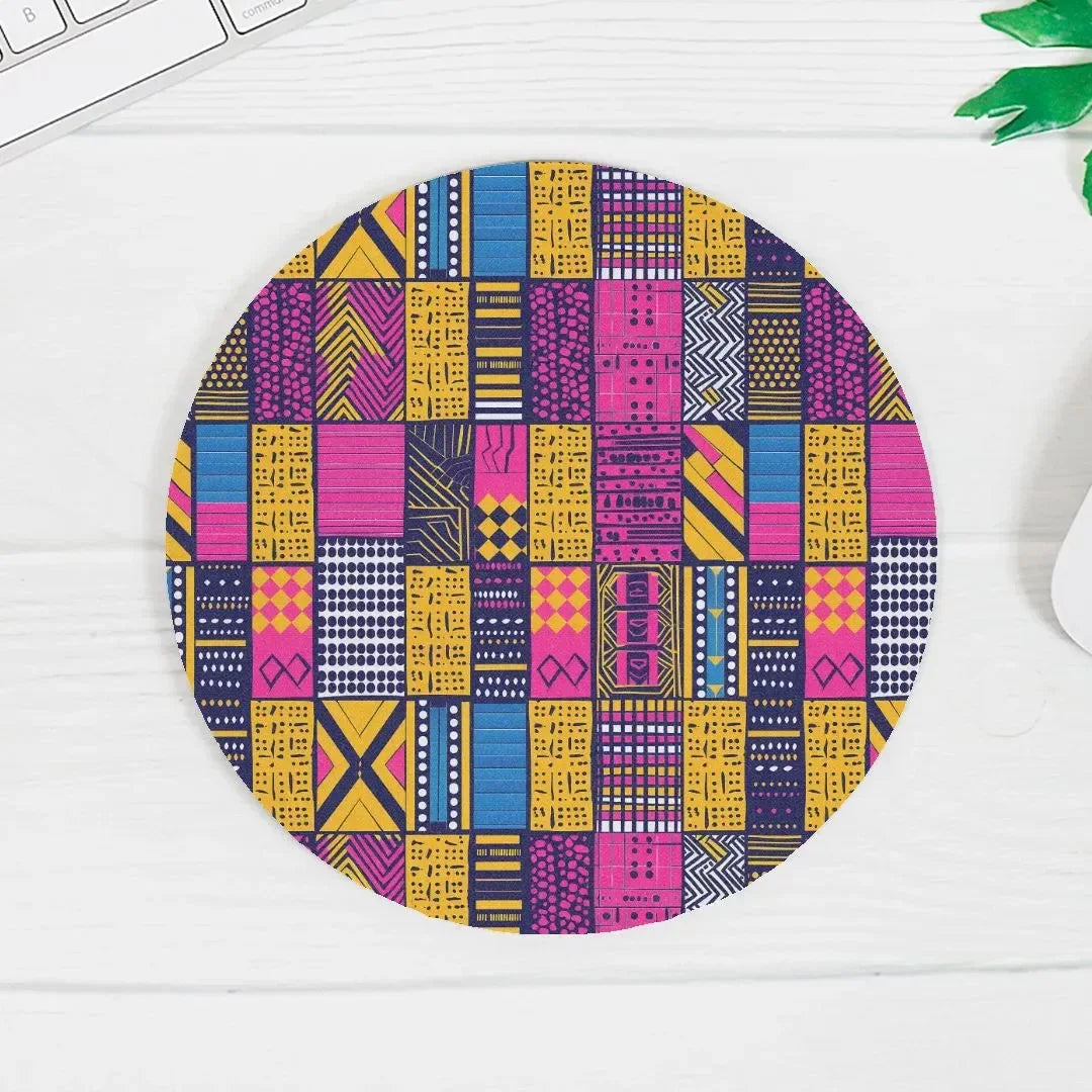 Ghanaian Kente Cloth Mouse Pad - The Global Wanderer