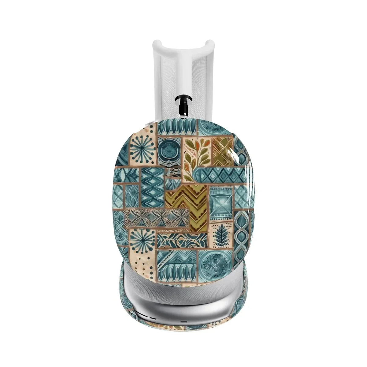 Lagoon Current Tapa Cloth AirPods Max Case - The Global Wanderer