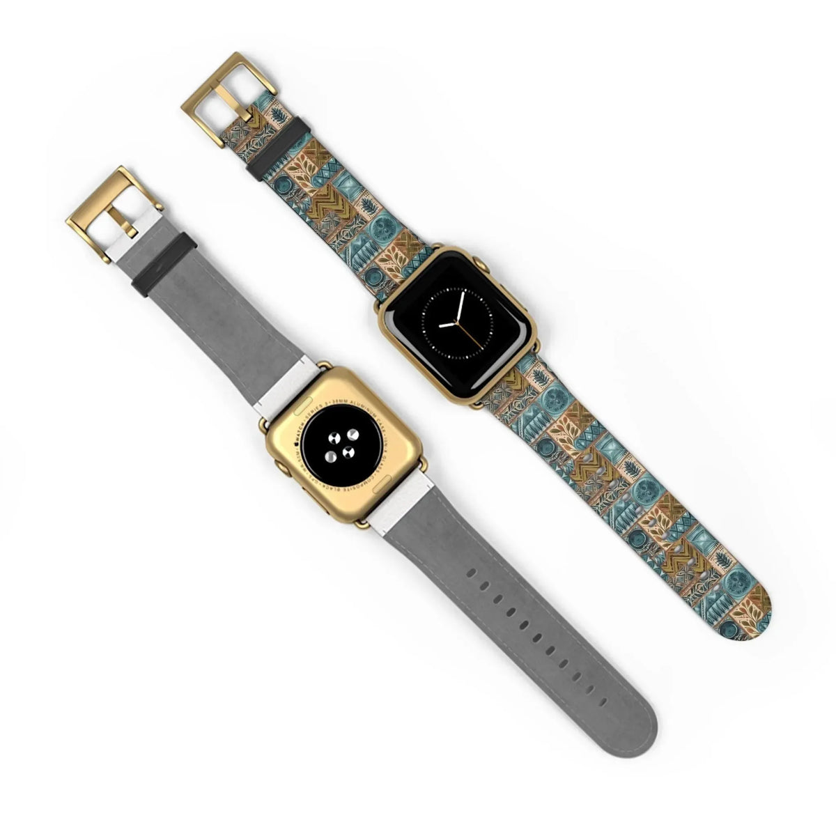 Lagoon Current Tapa Cloth Apple Watch Band - The Global Wanderer