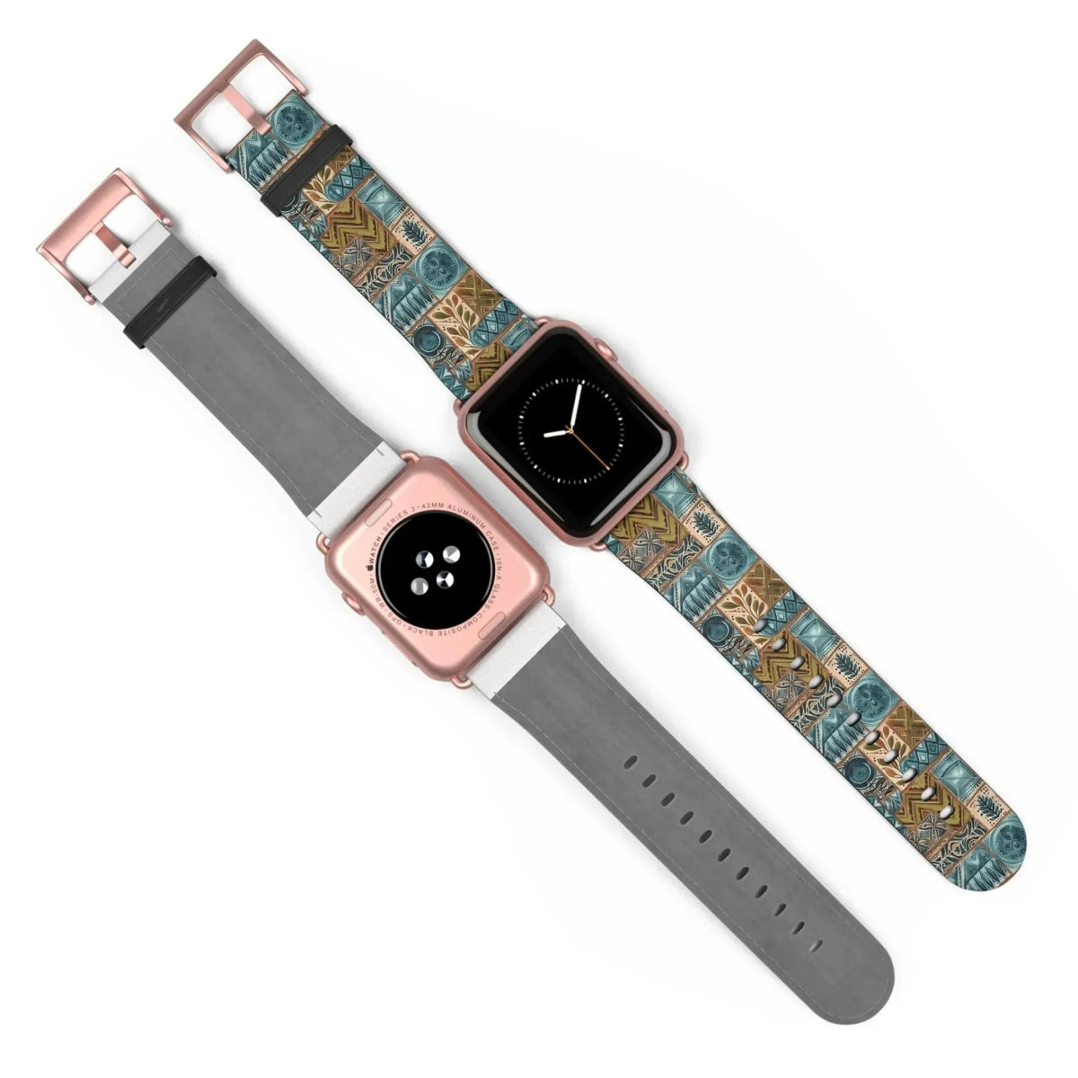 Lagoon Current Tapa Cloth Apple Watch Band - The Global Wanderer