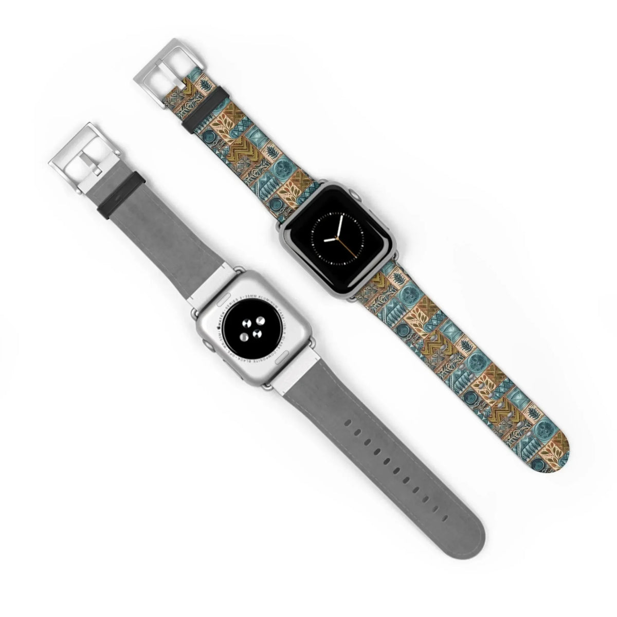 Lagoon Current Tapa Cloth Apple Watch Band - The Global Wanderer