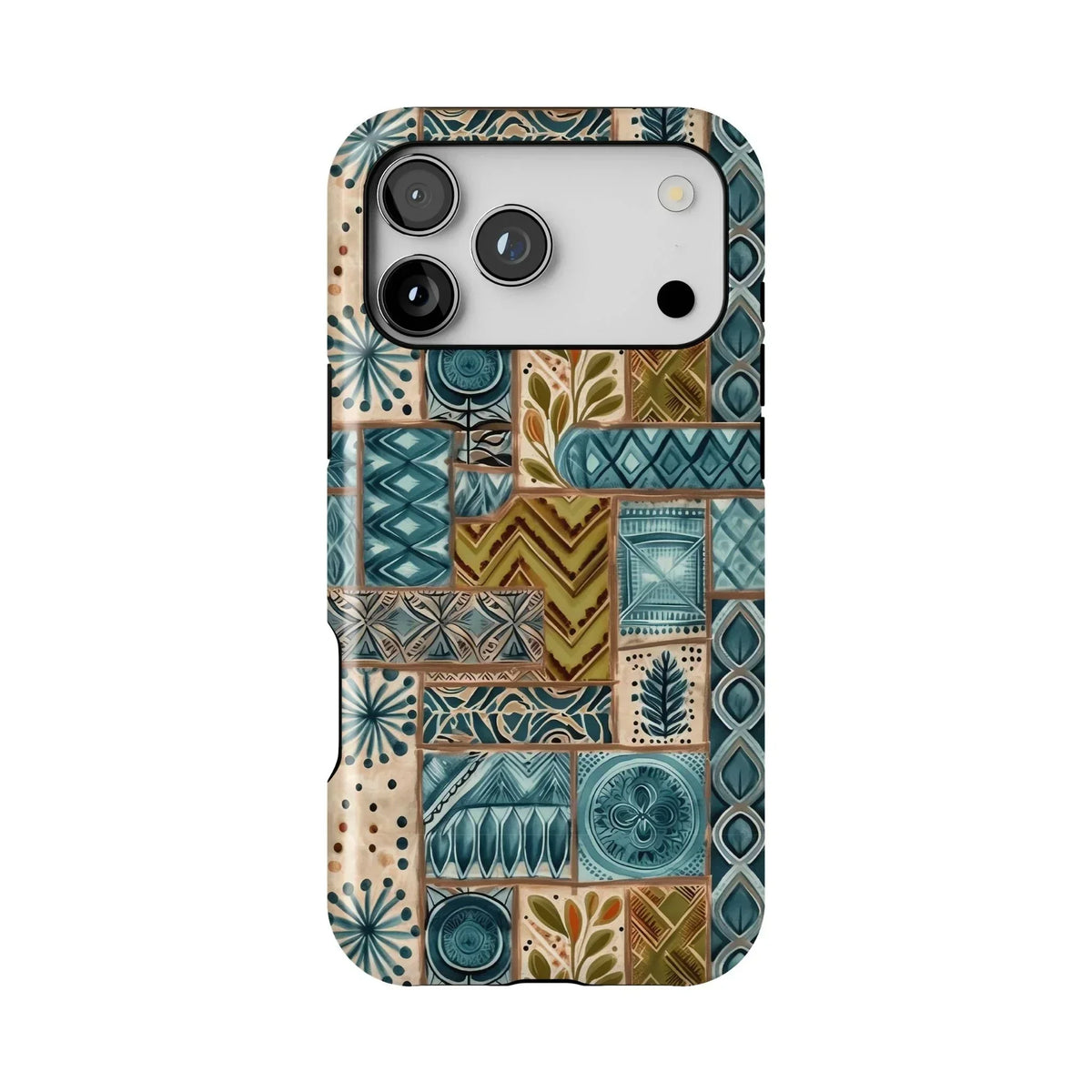 Lagoon Current Tapa Cloth iPhone Case - The Global Wanderer