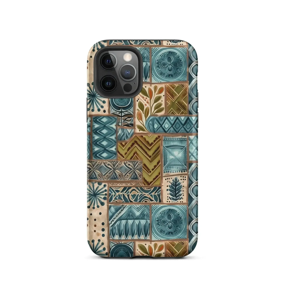 Lagoon Current Tapa Cloth iPhone Case - The Global Wanderer