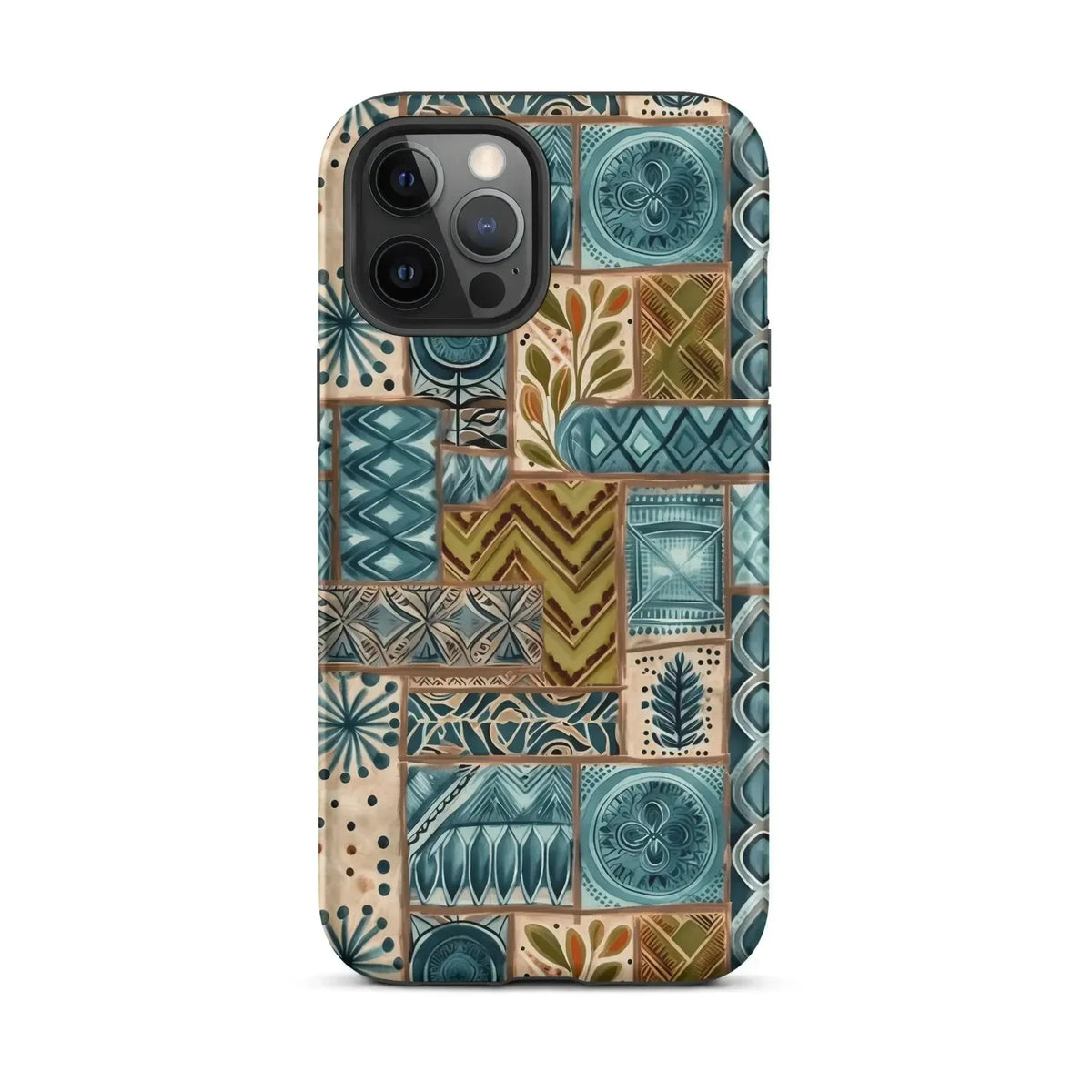 Lagoon Current Tapa Cloth iPhone Case - The Global Wanderer