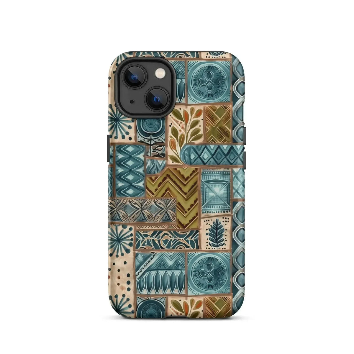 Lagoon Current Tapa Cloth iPhone Case - The Global Wanderer