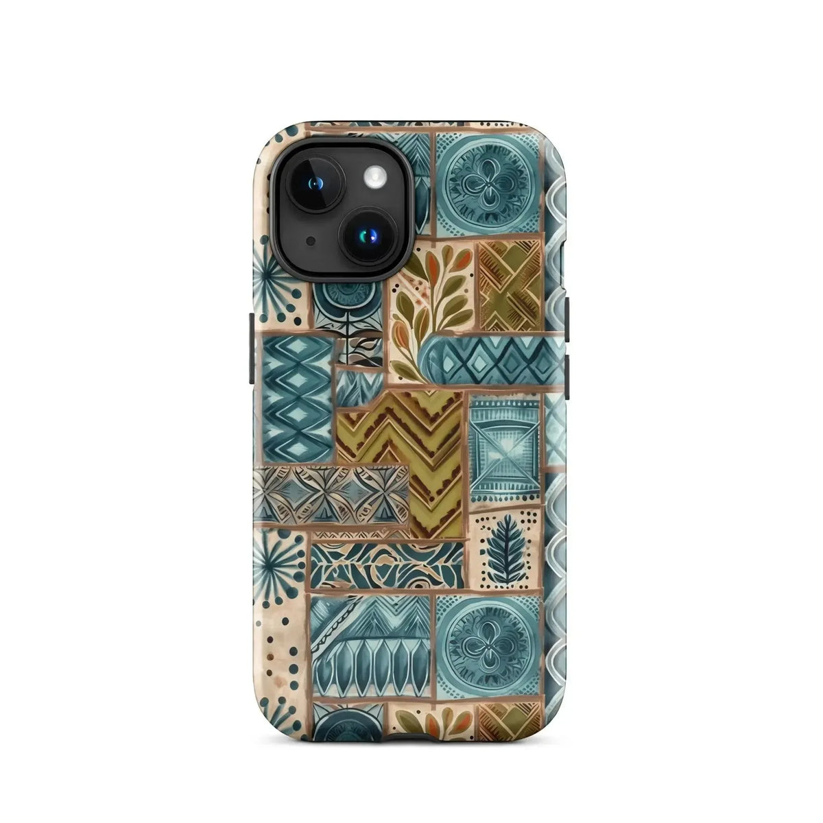 Lagoon Current Tapa Cloth iPhone Case - The Global Wanderer