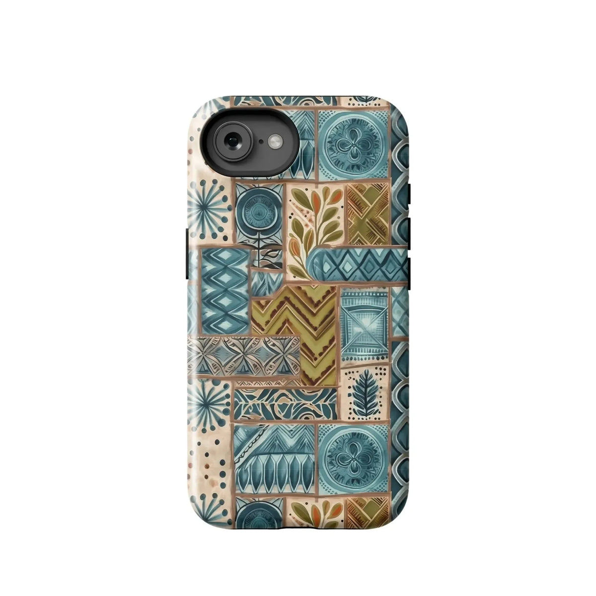 Lagoon Current Tapa Cloth iPhone Case - The Global Wanderer