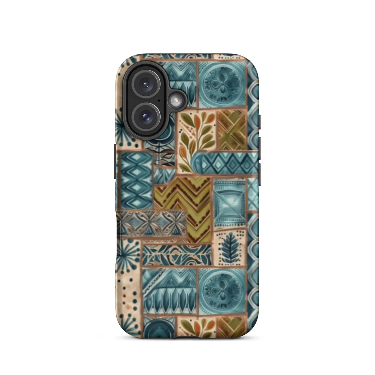 Lagoon Current Tapa Cloth iPhone Case - The Global Wanderer