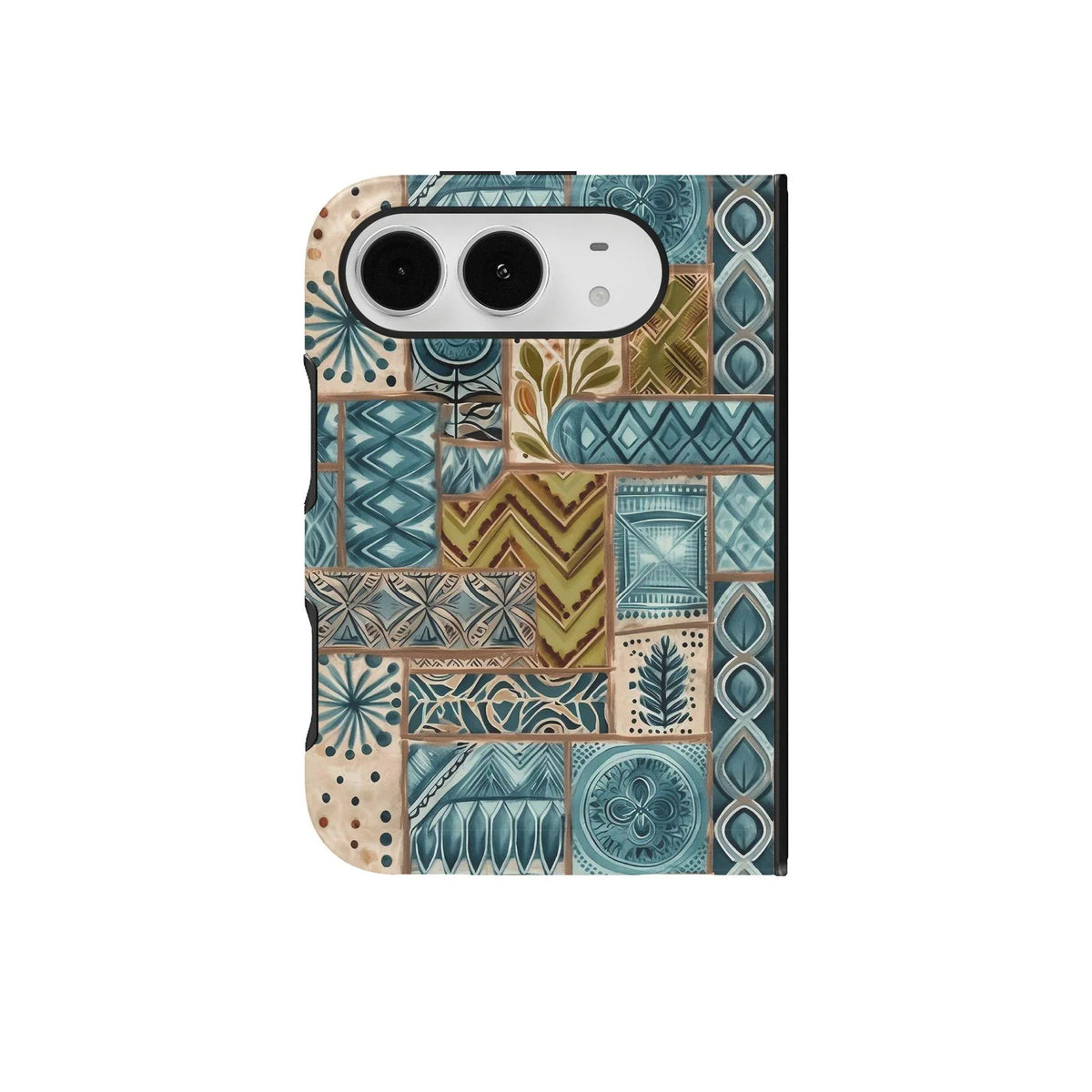 Lagoon Current Tapa Cloth iPhone Case - The Global Wanderer