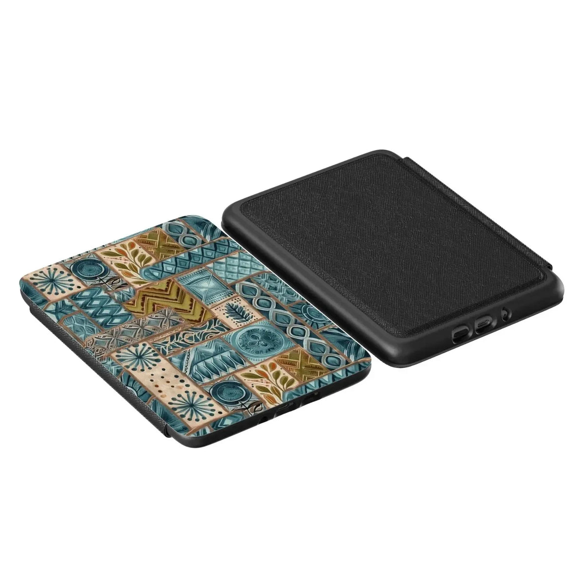 Lagoon Current Tapa Cloth Kindle Case - The Global Wanderer