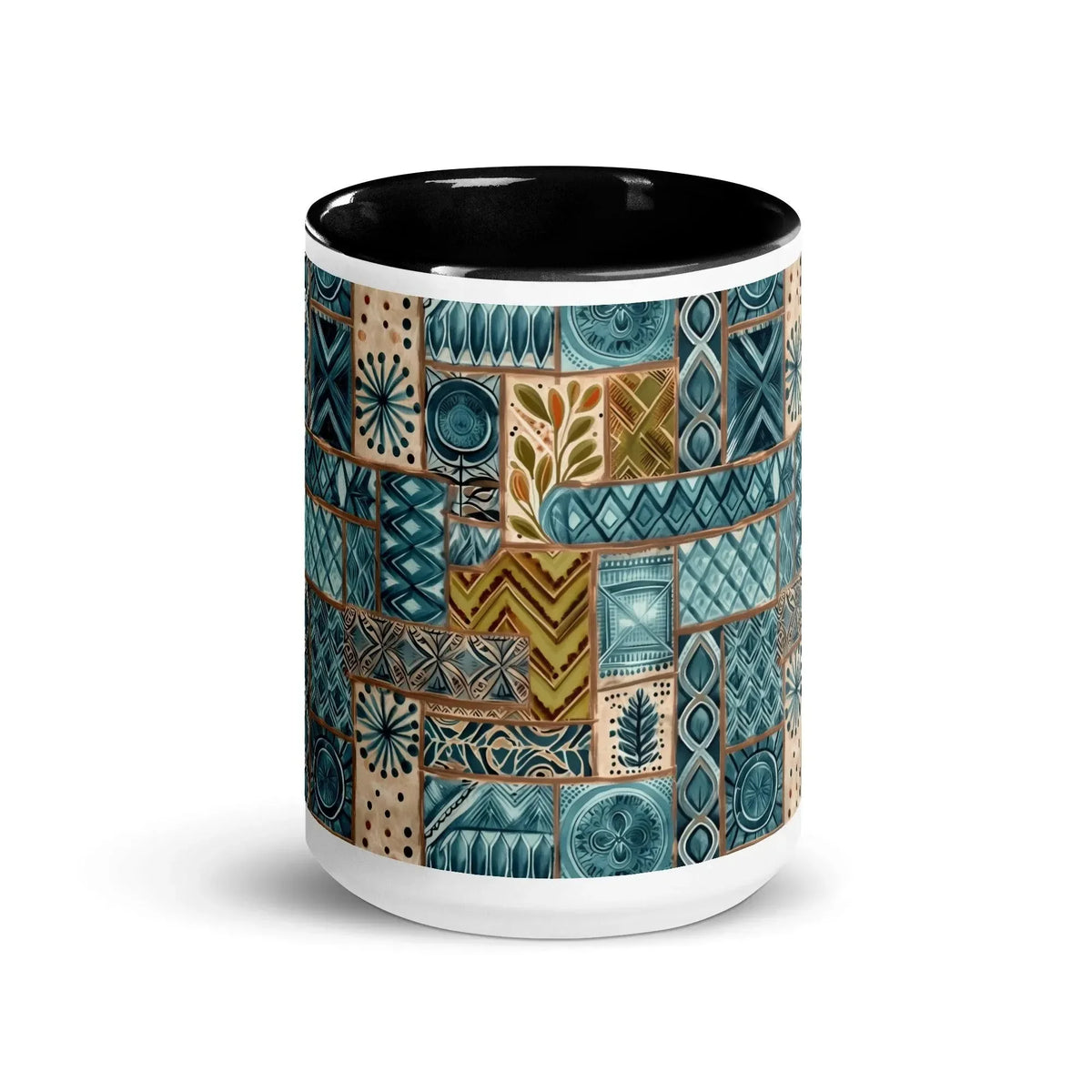 Lagoon Current Tapa Cloth Mug - The Global Wanderer