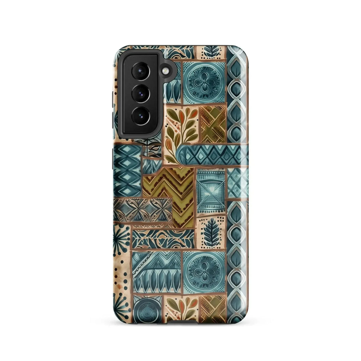 Lagoon Current Tapa Cloth Samsung Case - The Global Wanderer