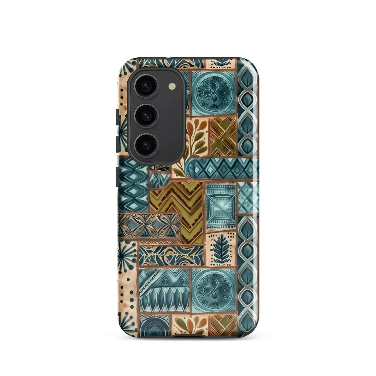 Lagoon Current Tapa Cloth Samsung Case - The Global Wanderer