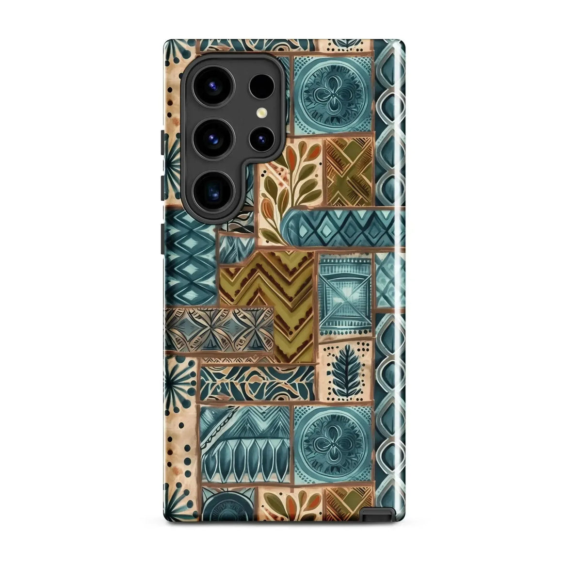 Lagoon Current Tapa Cloth Samsung Case - The Global Wanderer
