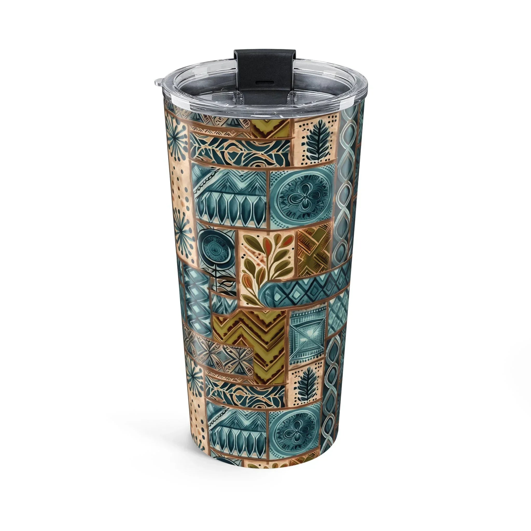 Lagoon Current Tapa Cloth Tumbler - The Global Wanderer