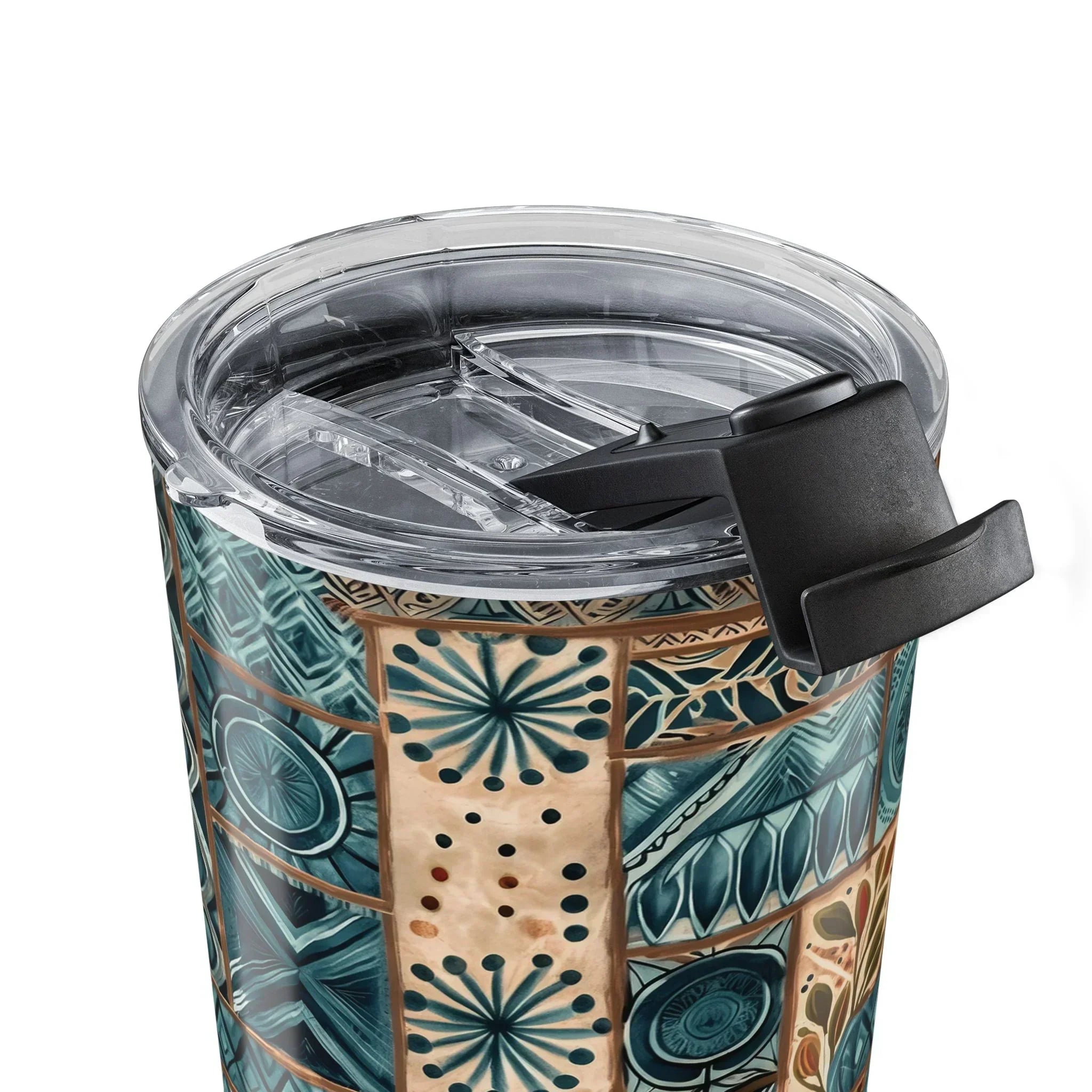 Lagoon Current Tapa Cloth Tumbler - The Global Wanderer