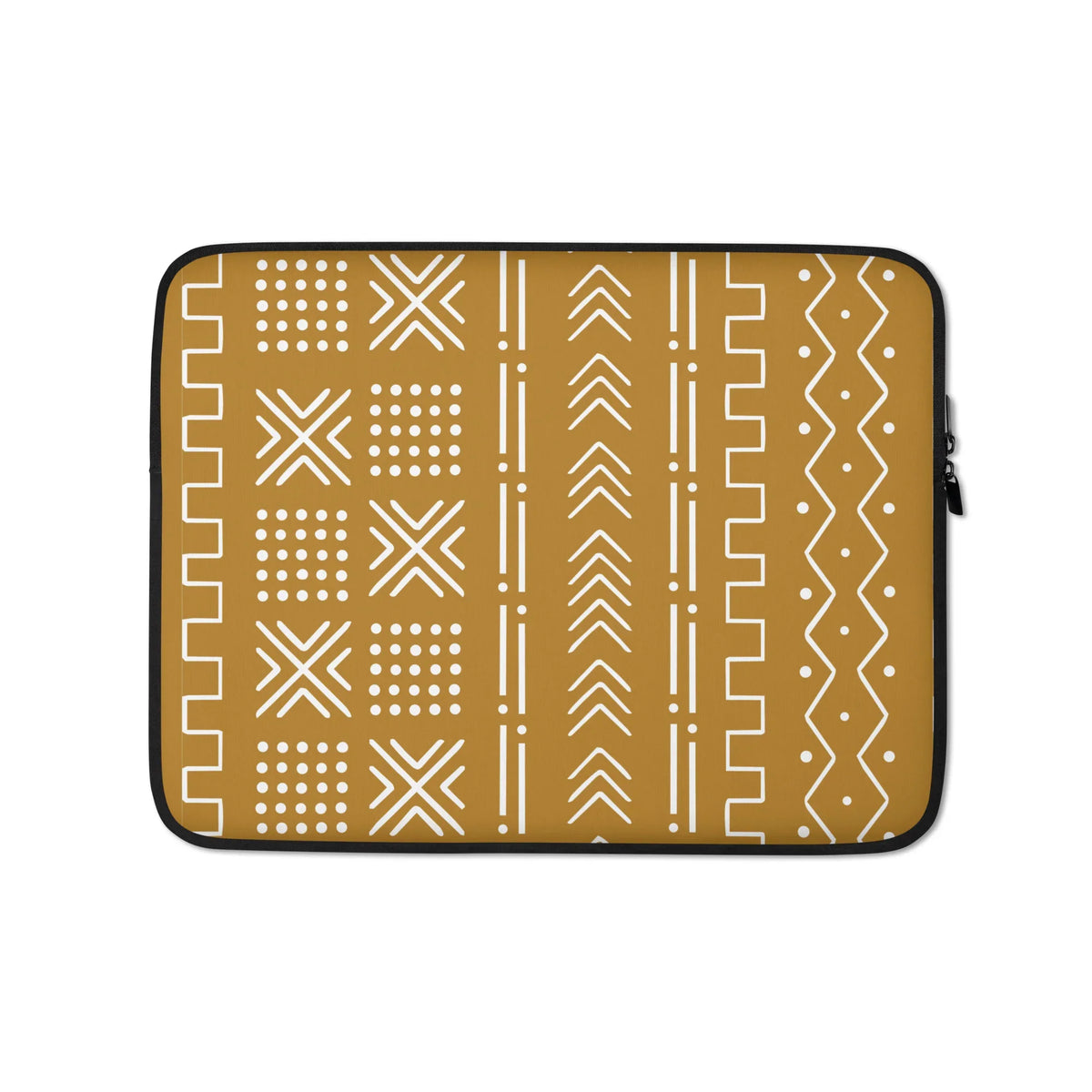 Savanna Ochre Mud Cloth Laptop Case - The Global Wanderer