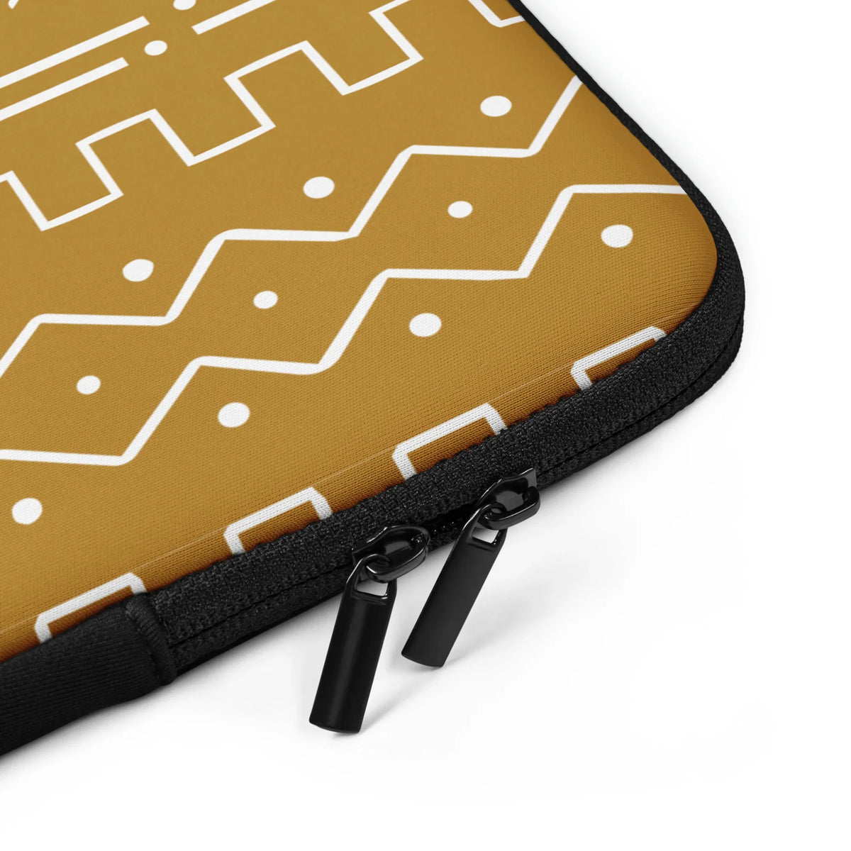 Savanna Ochre Mud Cloth Laptop Case - The Global Wanderer