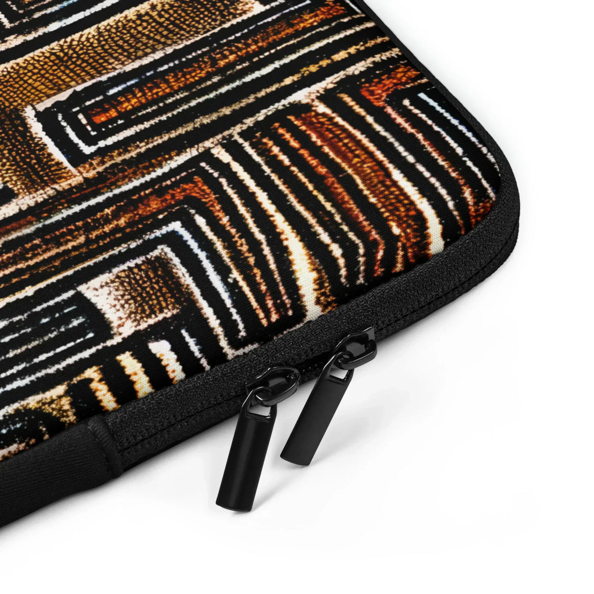 Cocoa Lines Mud Cloth Laptop Case - The Global Wanderer