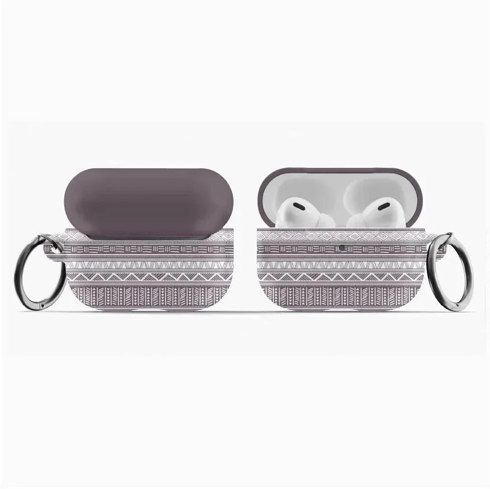 African Print AirPod Pro Case - Light Purple - The Global Wanderer