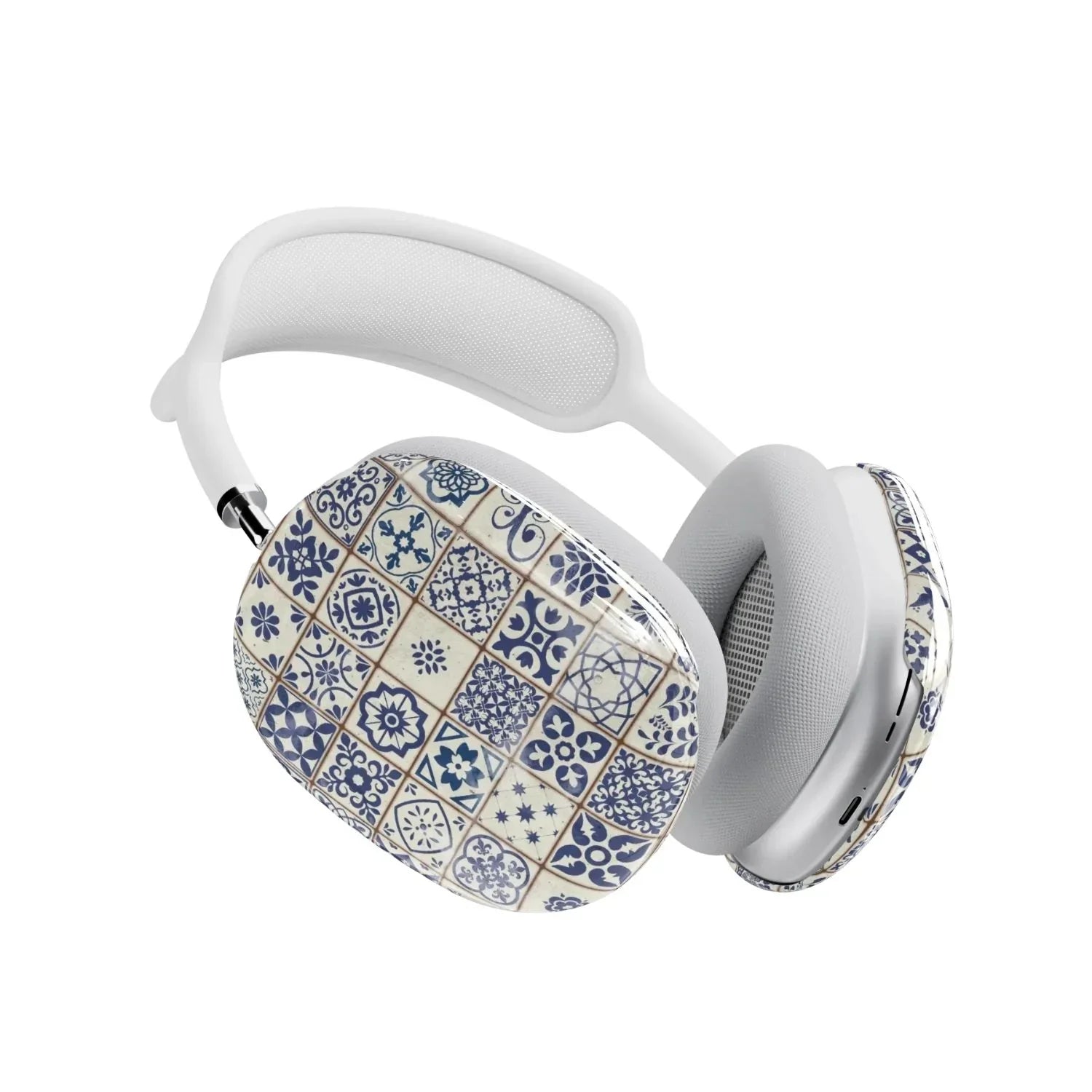 Lisboa Branco Tile AirPods Max Case - The Global Wanderer