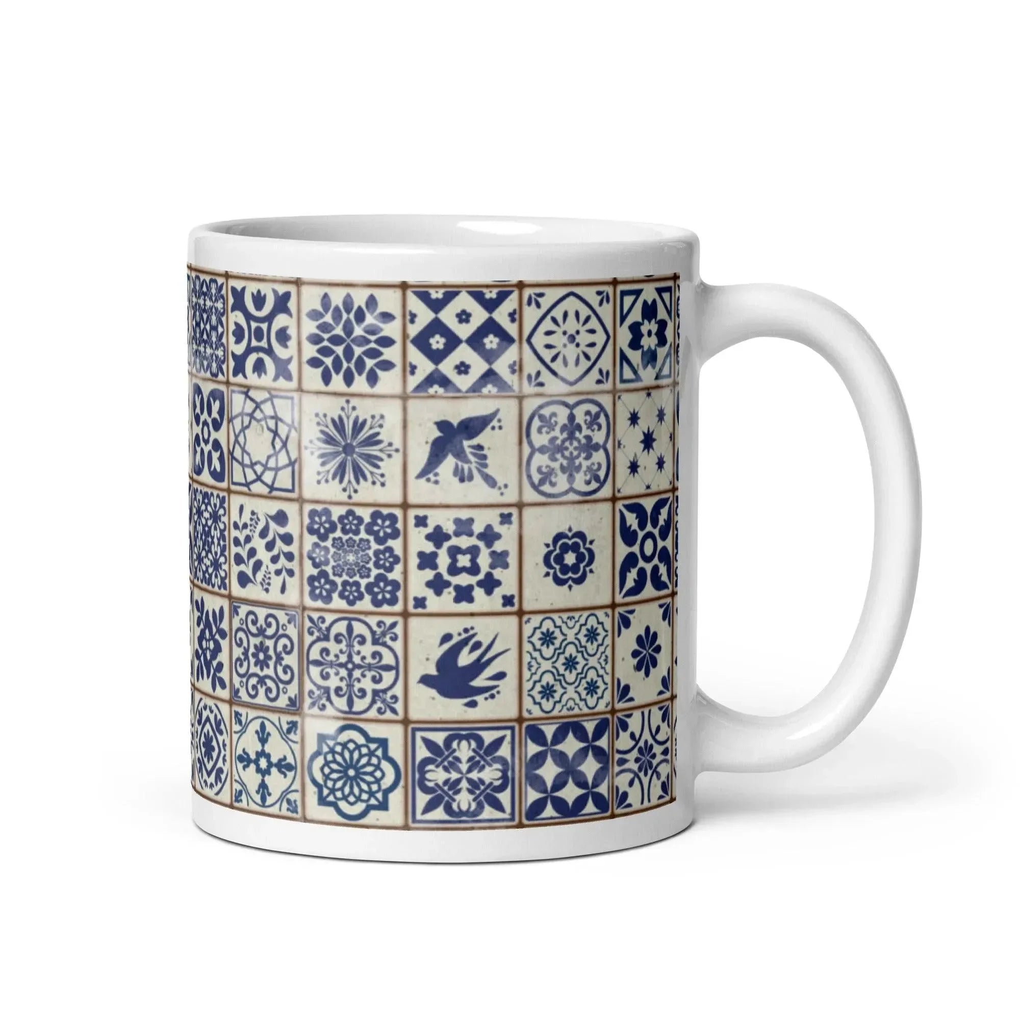 Portuguese Azulejo Tile Mug - The Global Wanderer