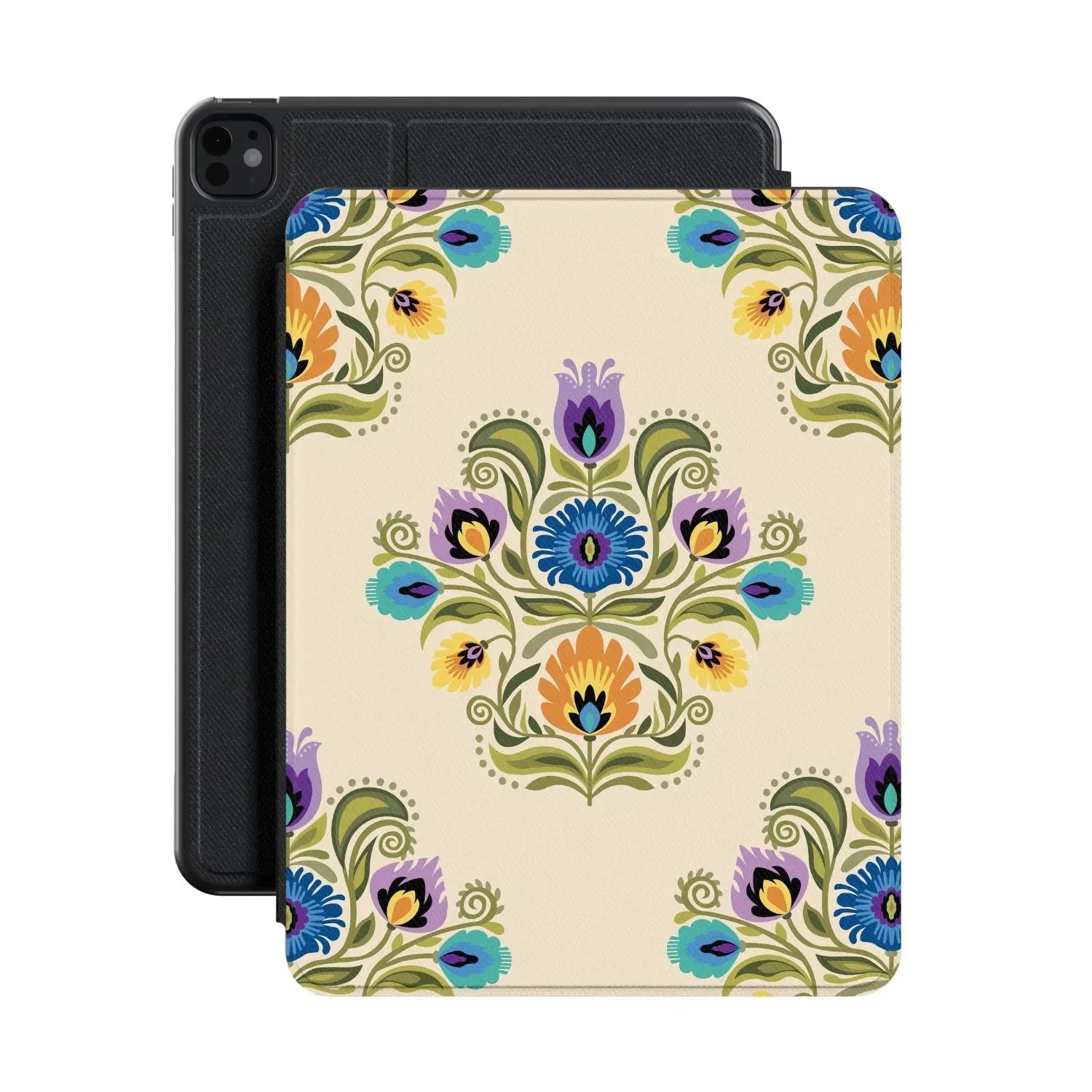 Łowicz Linen Wycinanki iPad Case - The Global Wanderer