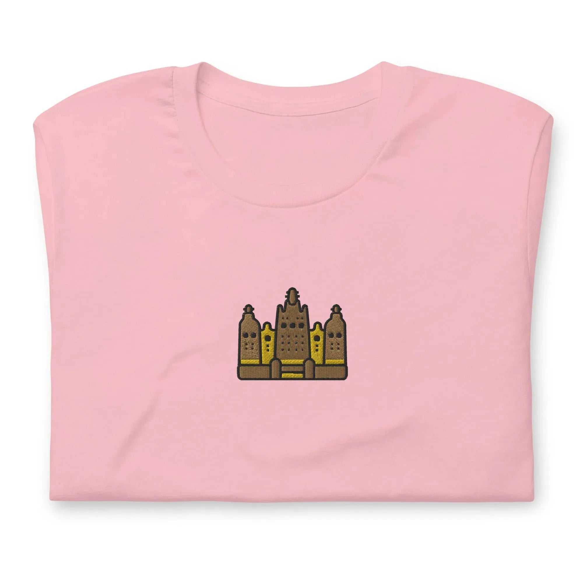 Malian Great Mosque Embroidered T-Shirt - The Global Wanderer
