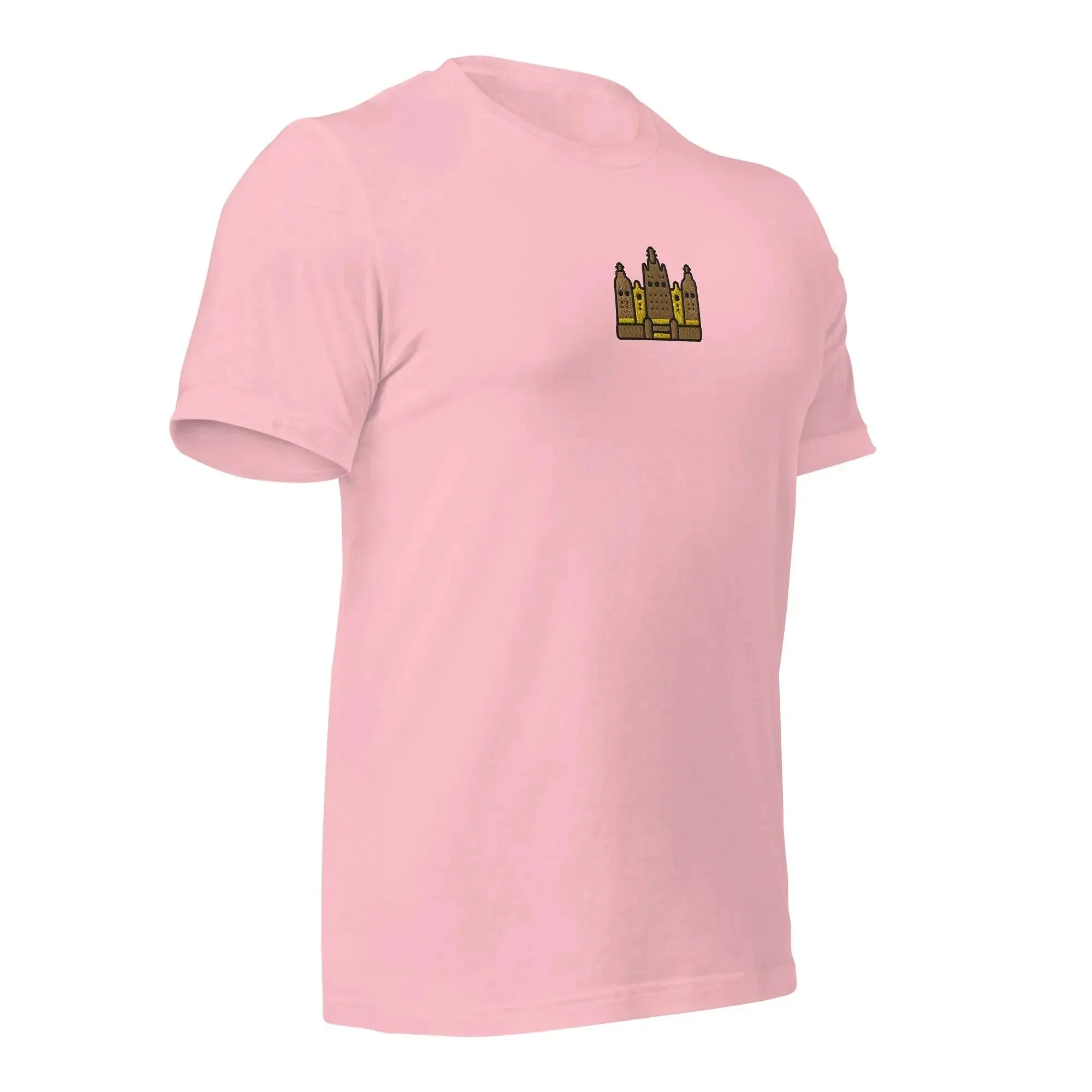 Malian Great Mosque Embroidered T-Shirt - The Global Wanderer