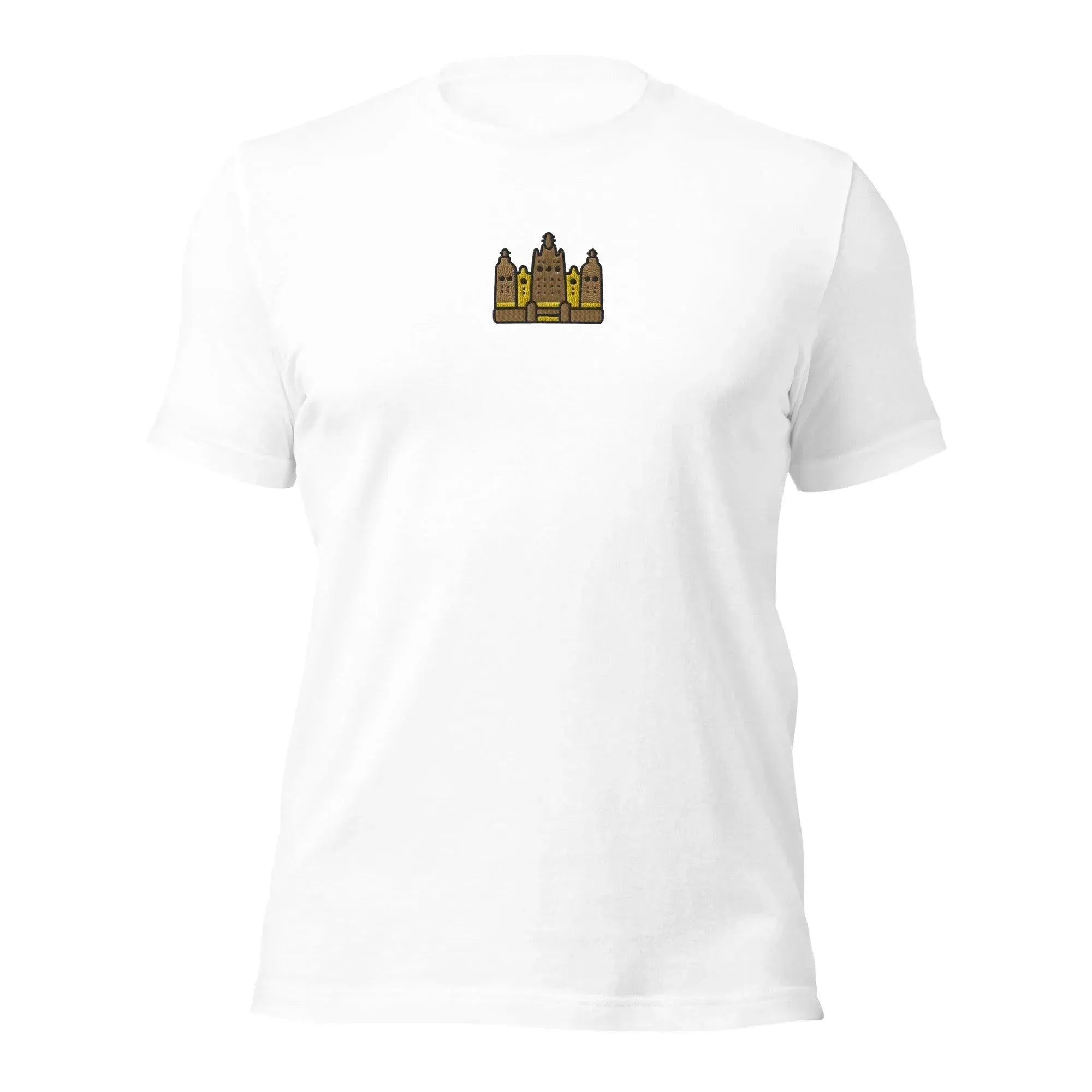 Malian Great Mosque Embroidered T-Shirt - The Global Wanderer