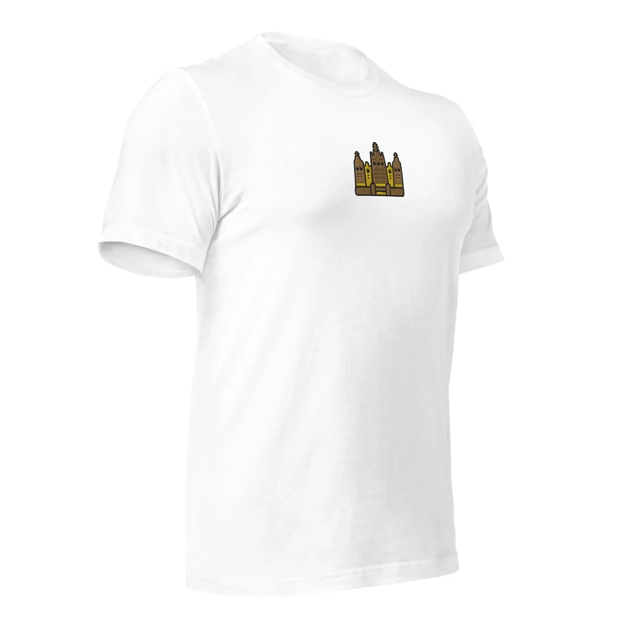 Malian Great Mosque Embroidered T-Shirt - The Global Wanderer