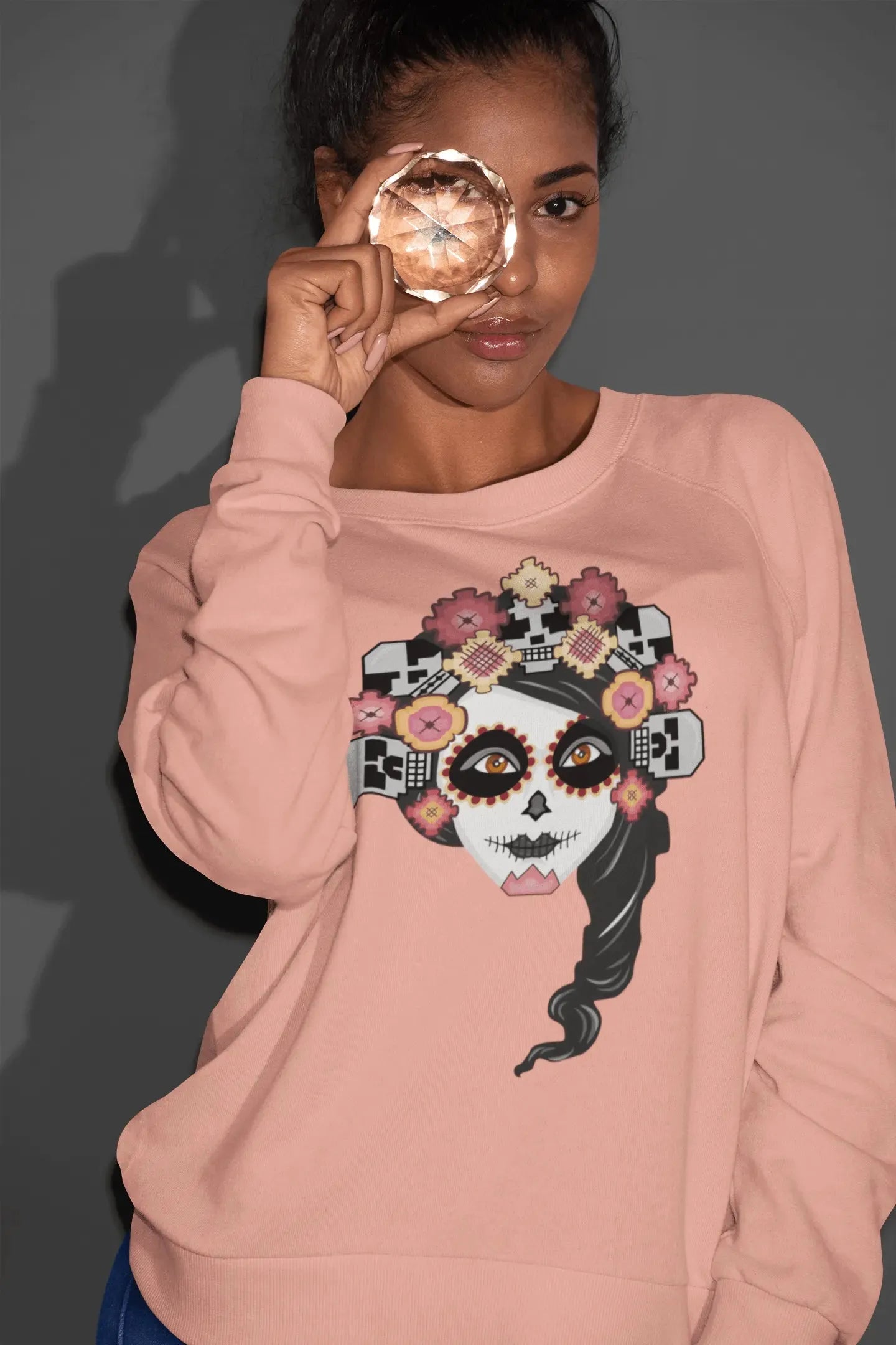 Mexican Catrina Sweatshirt - The Global Wanderer