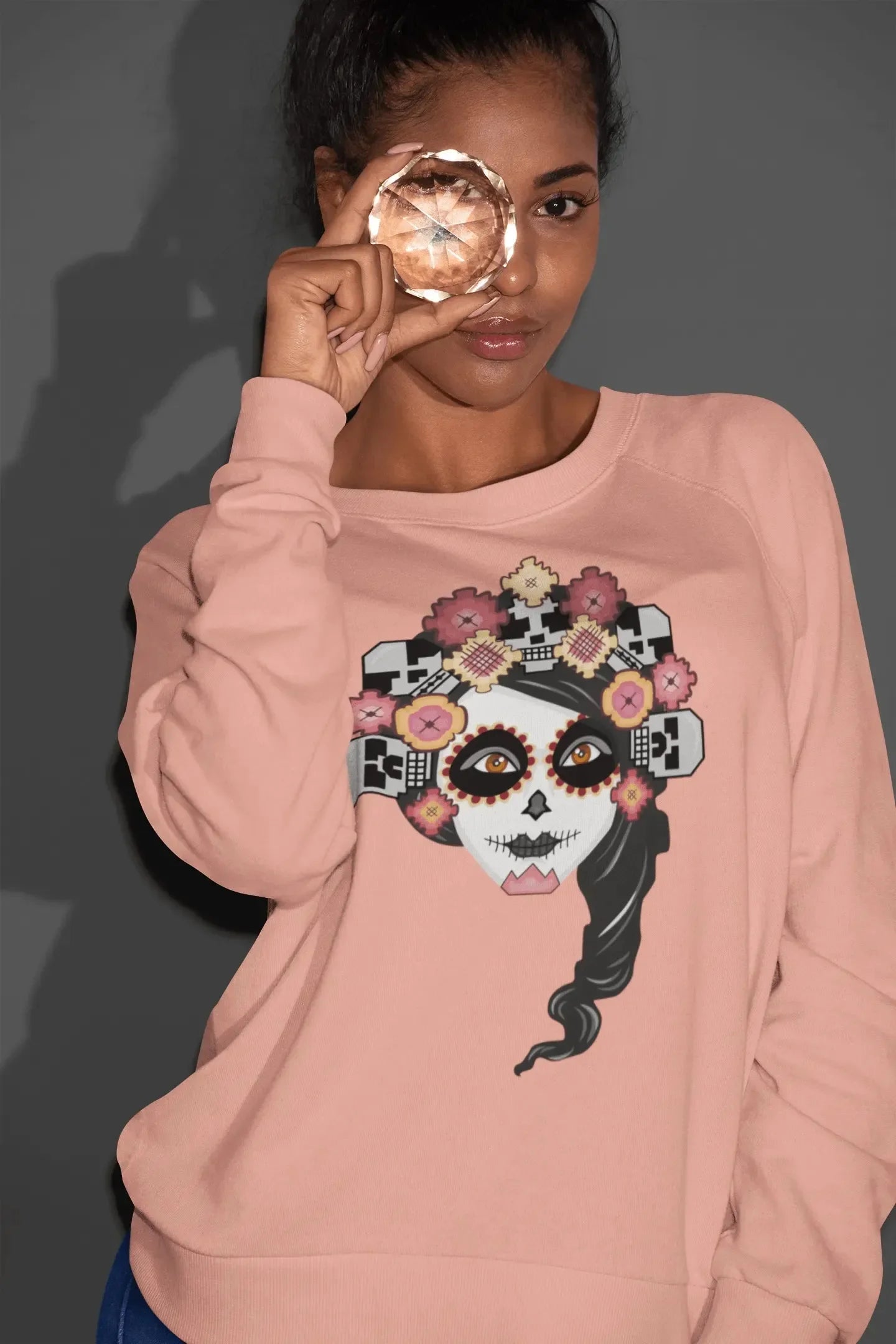 Mexican Catrina Sweatshirt - The Global Wanderer