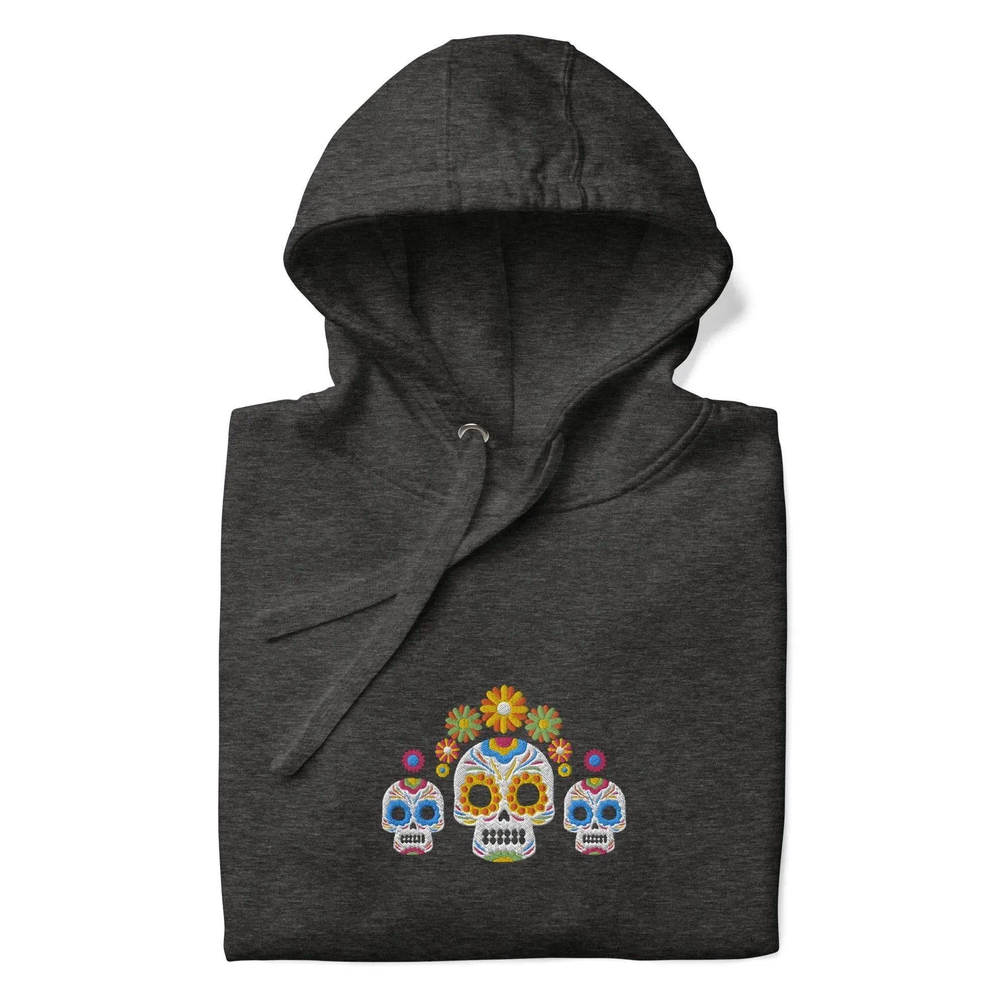 Mexican Day of the Dead Embroidered Hoodie - The Global Wanderer