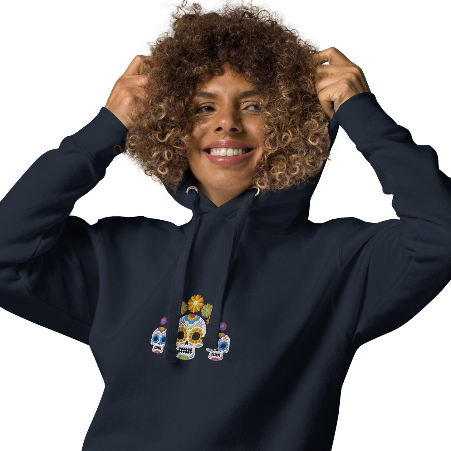 Mexican Day of the Dead Embroidered Hoodie - The Global Wanderer