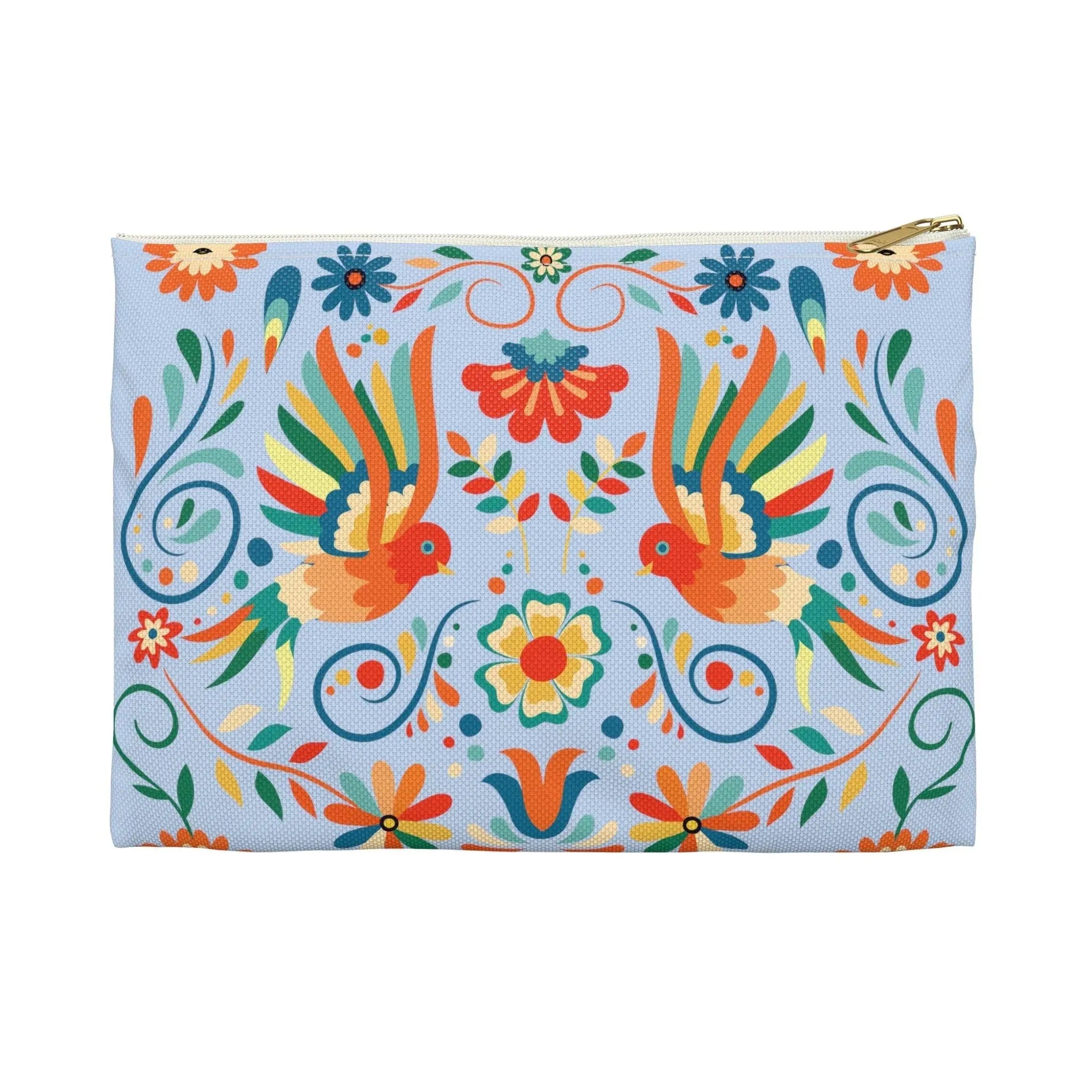 Mexican Otomi Bird Print Pouch - The Global Wanderer
