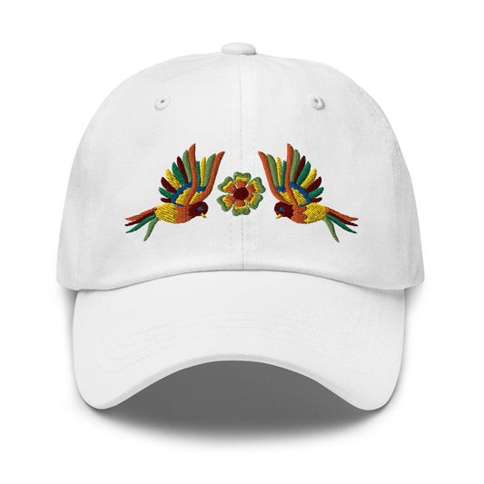 Mexican Otomi Embroidered Dad Hat - The Global Wanderer