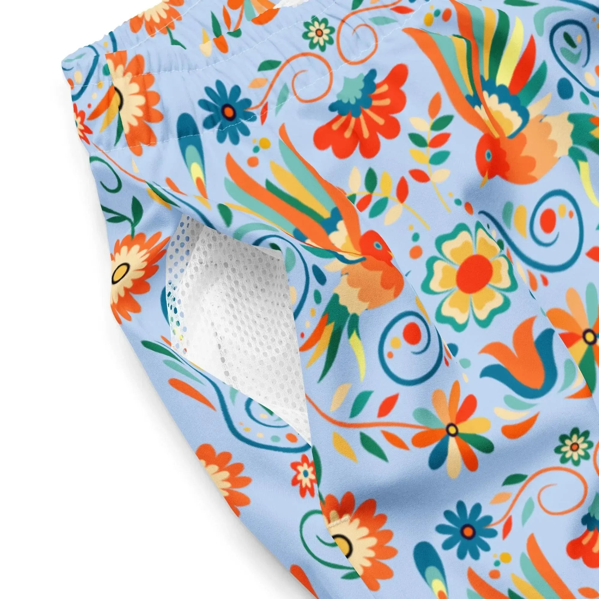 Mexican Otomi Men's Swim Trunks - The Global Wanderer