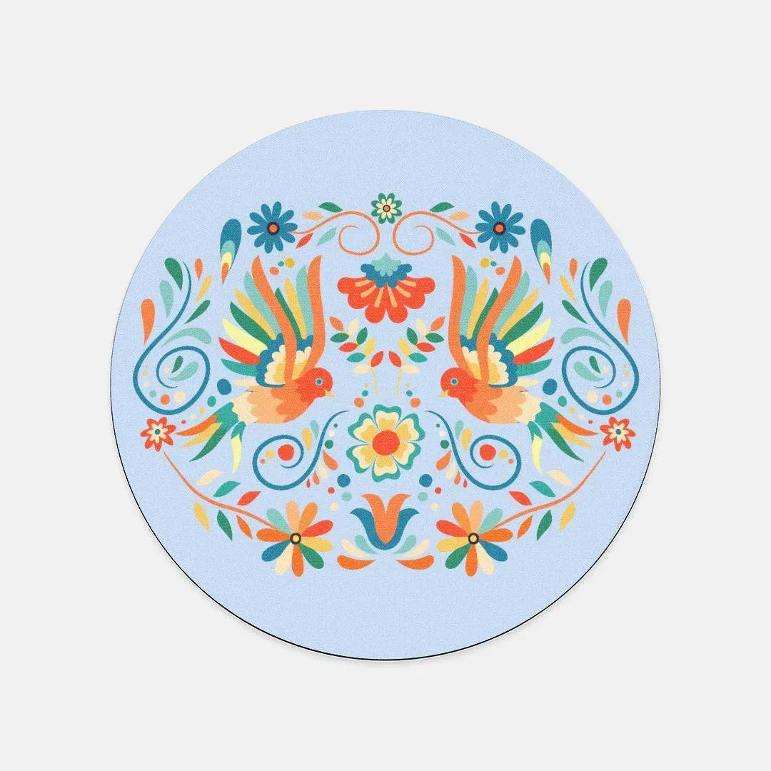 Mexican Otomi Print Mouse Pad - The Global Wanderer