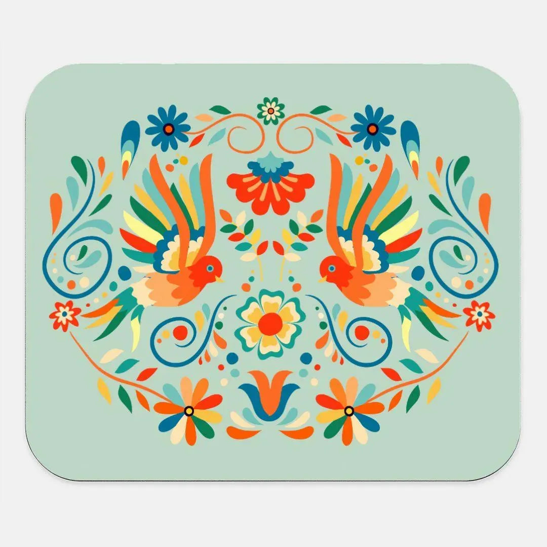 Mexican Otomi Print Mouse Pad - The Global Wanderer