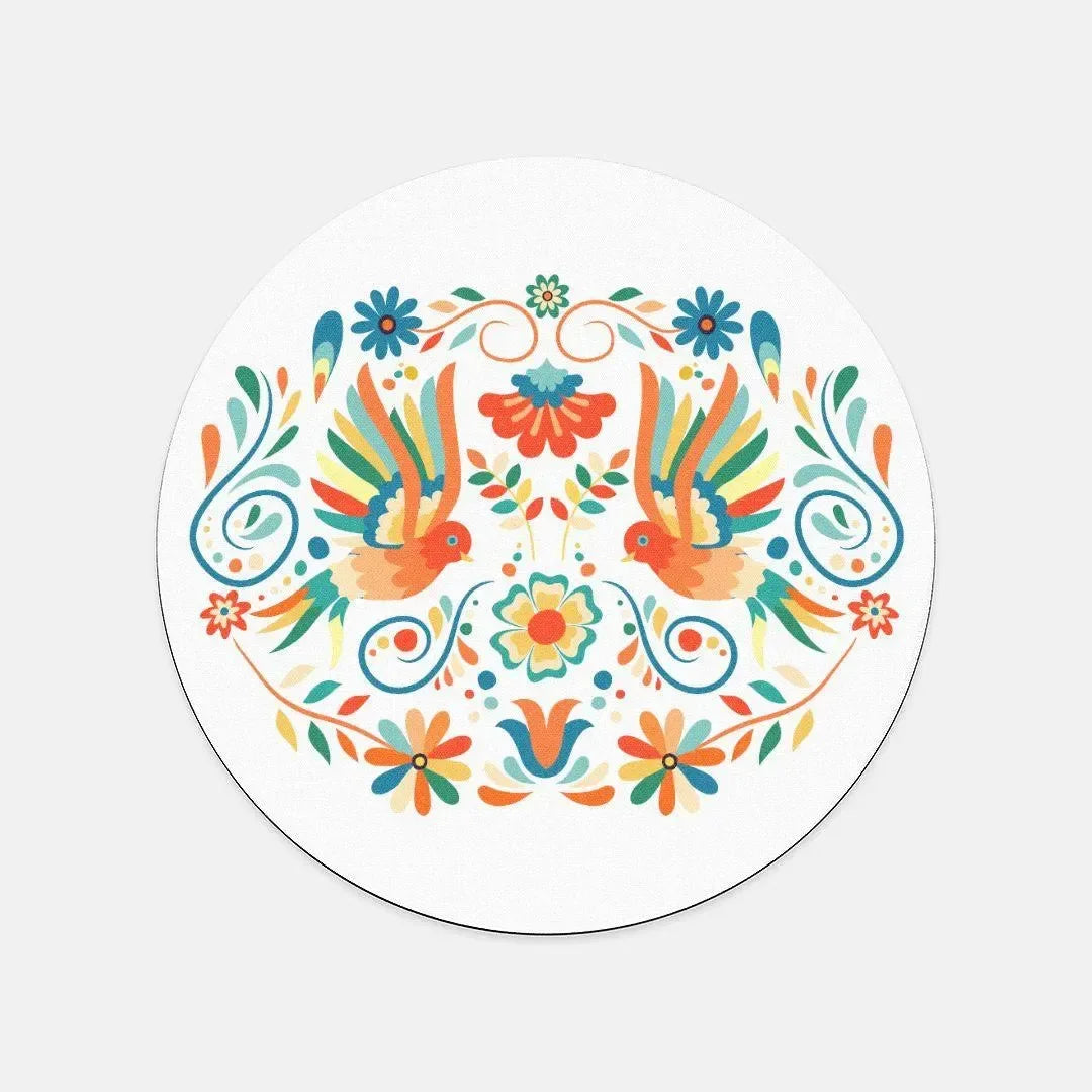 Mexican Otomi Print Mouse Pad - The Global Wanderer