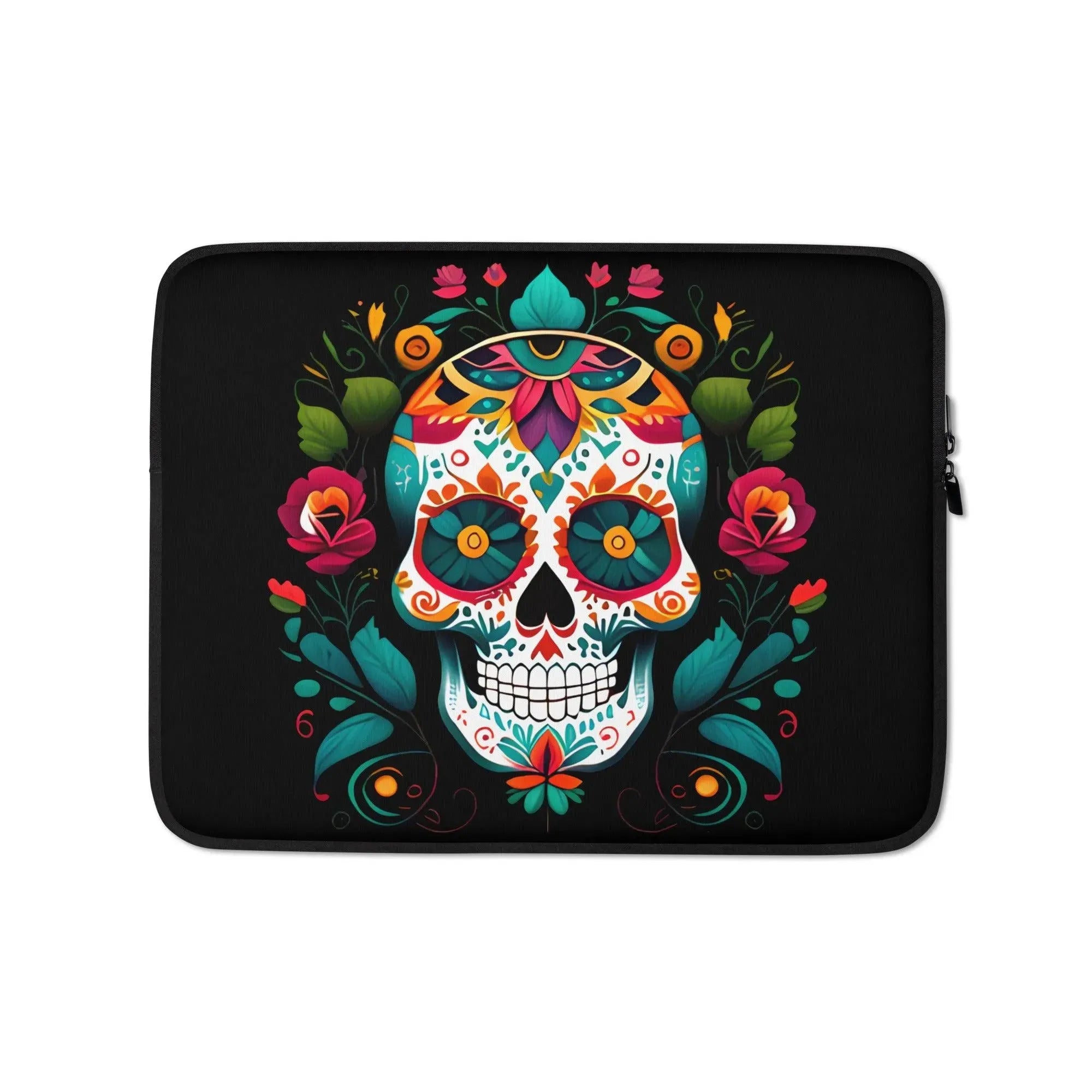 Mexican Sugar Skull Laptop Case - The Global Wanderer