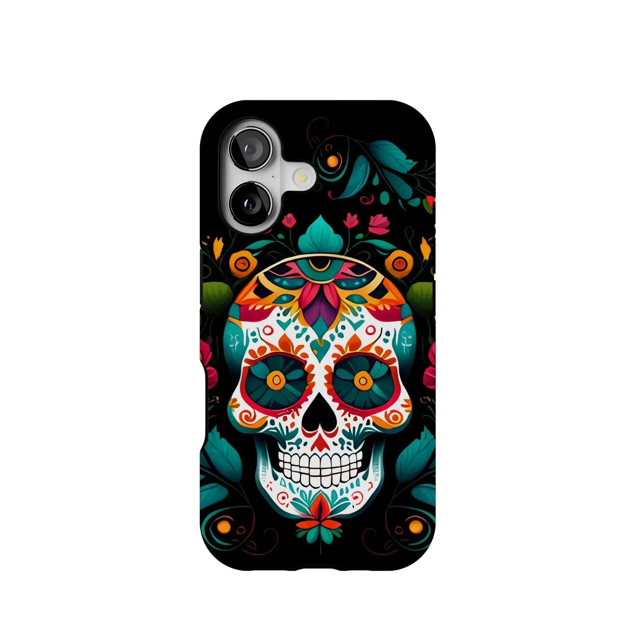 Mexican Sugar Skull Tough MagSafe iPhone Case - The Global Wanderer