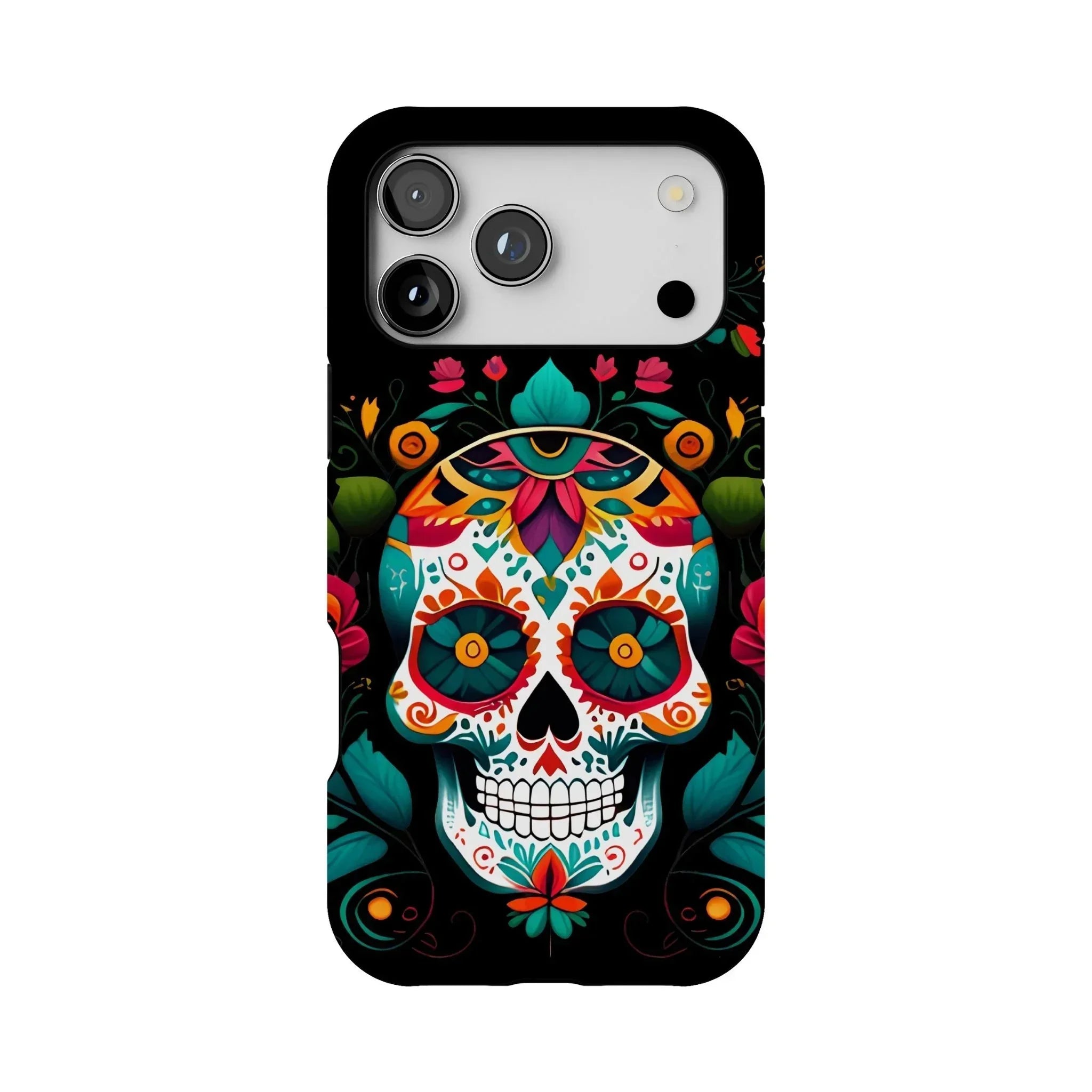 Mexican Sugar Skull Tough MagSafe iPhone Case - The Global Wanderer