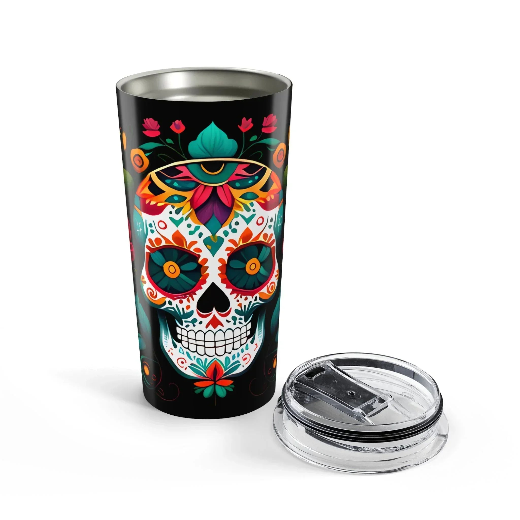Mexican Sugar Skull Tumbler - The Global Wanderer