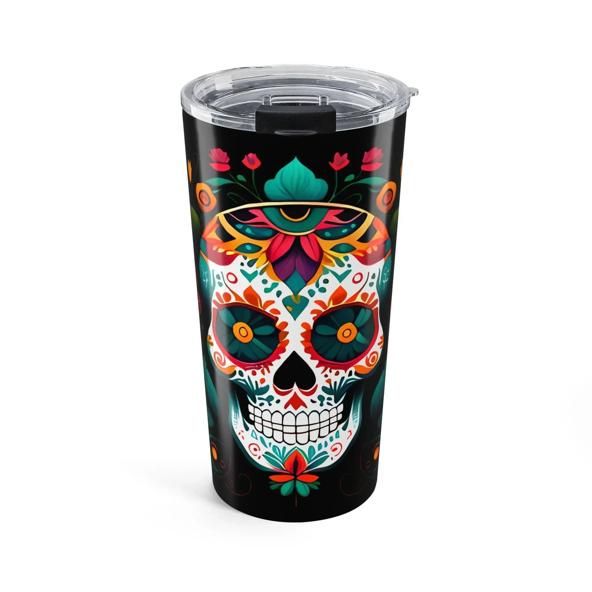Mexican Sugar Skull Tumbler - The Global Wanderer
